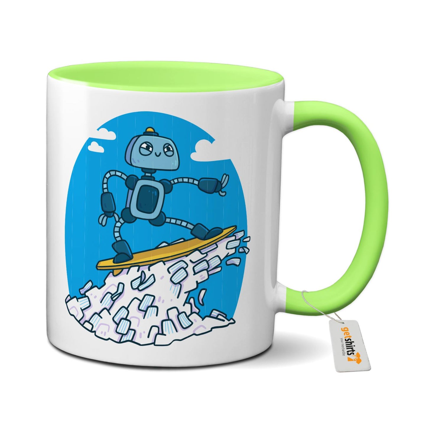 Tasse colorée - Vague de vocabulaire