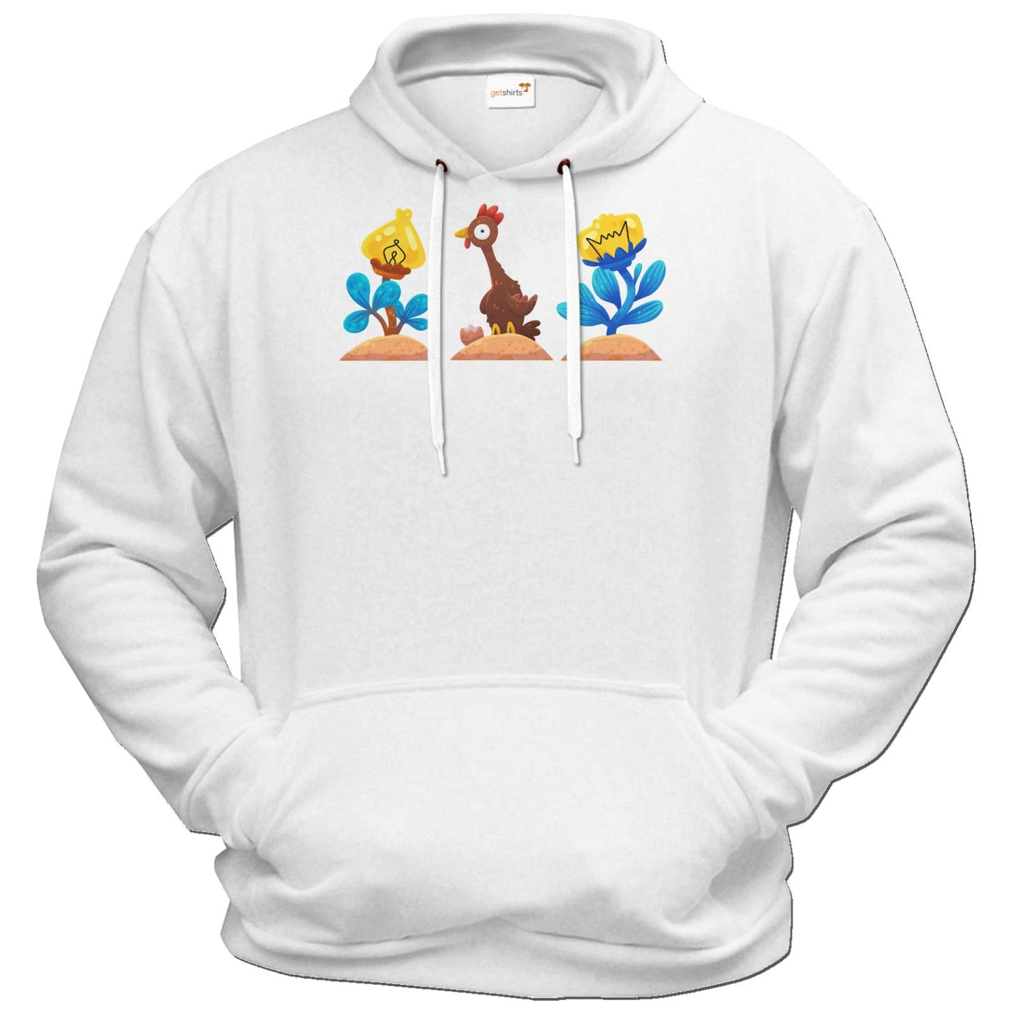 Sweat à capuche Premium FAIR WEAR - Flower Chicken
