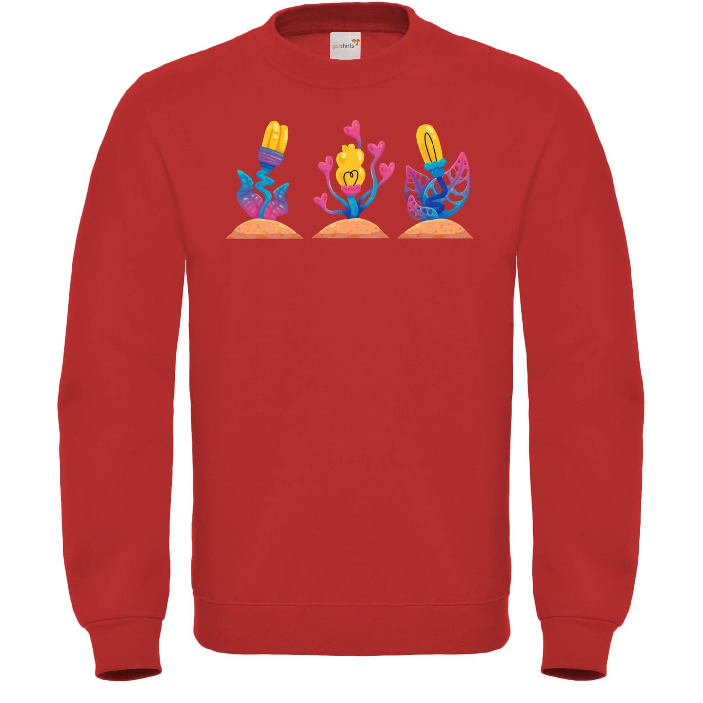 Sweat-shirt FAIR WEAR - Fleurs roses