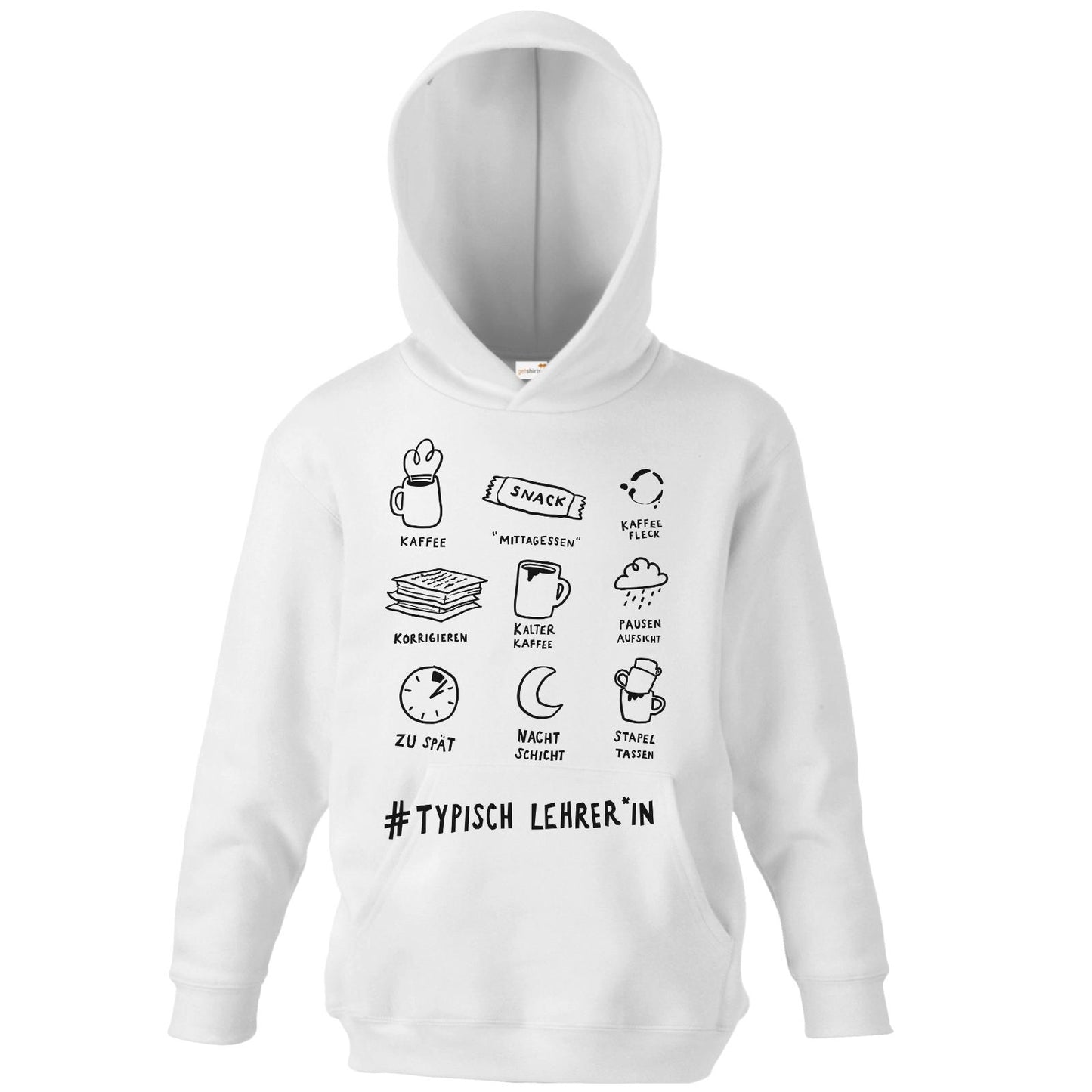 Sweat à capuche pour enfant - Professeur typique