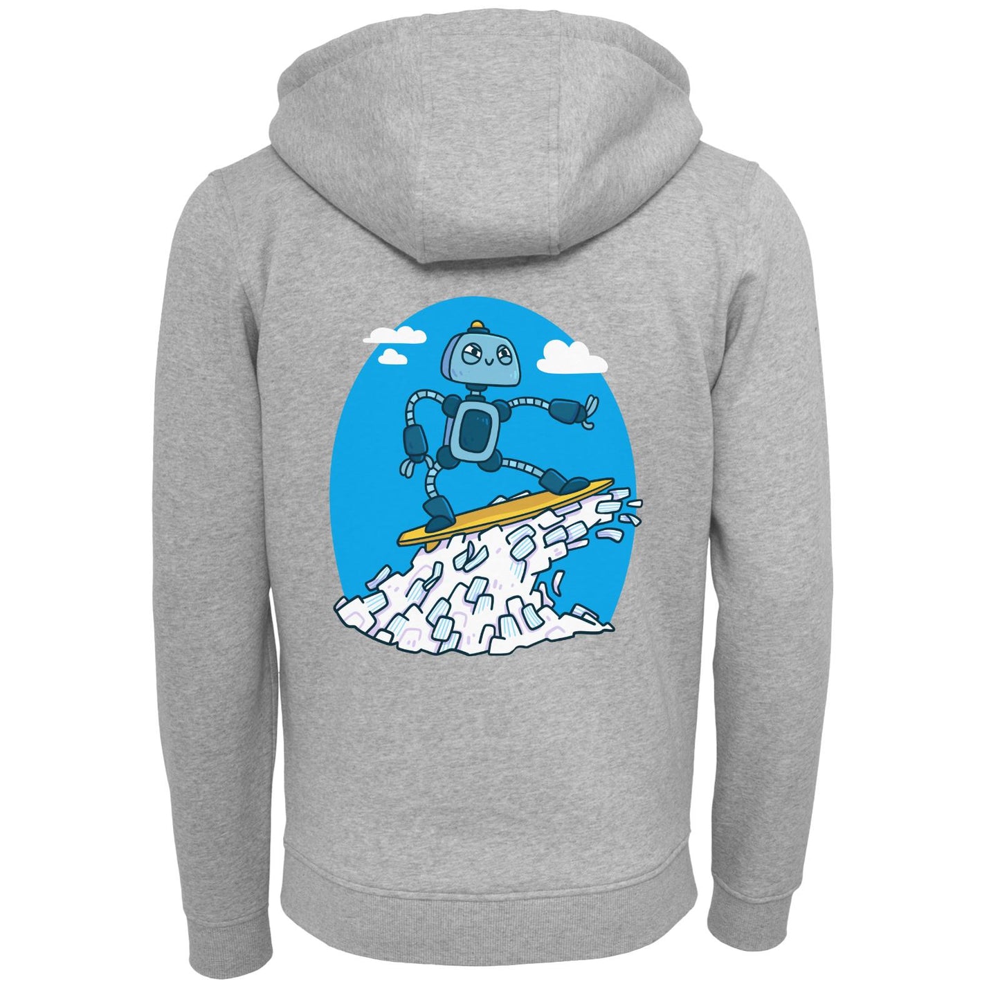 Sweat à capuche zippé épais - Vokabelwelle