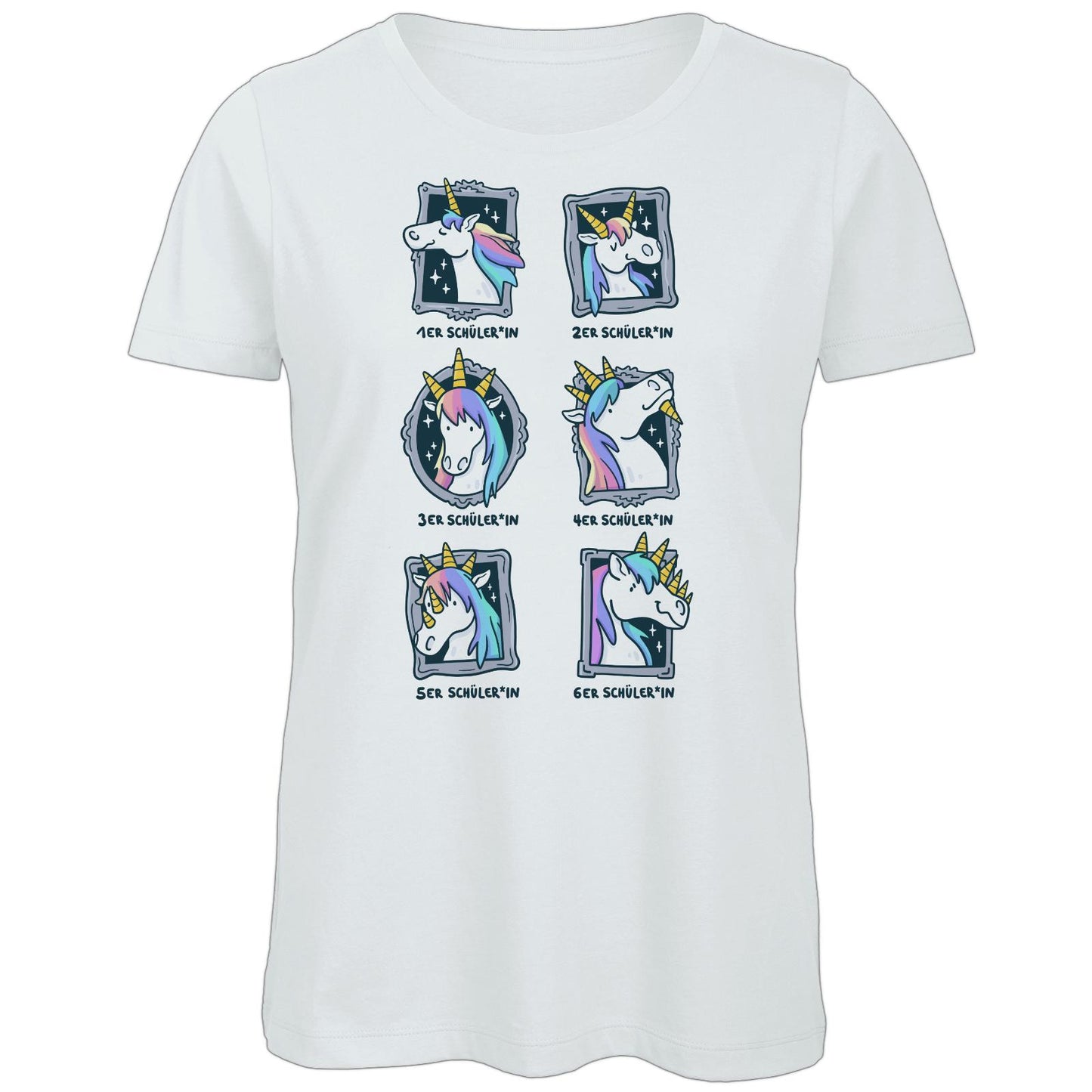T-shirt bio ajusté - Notes de licorne