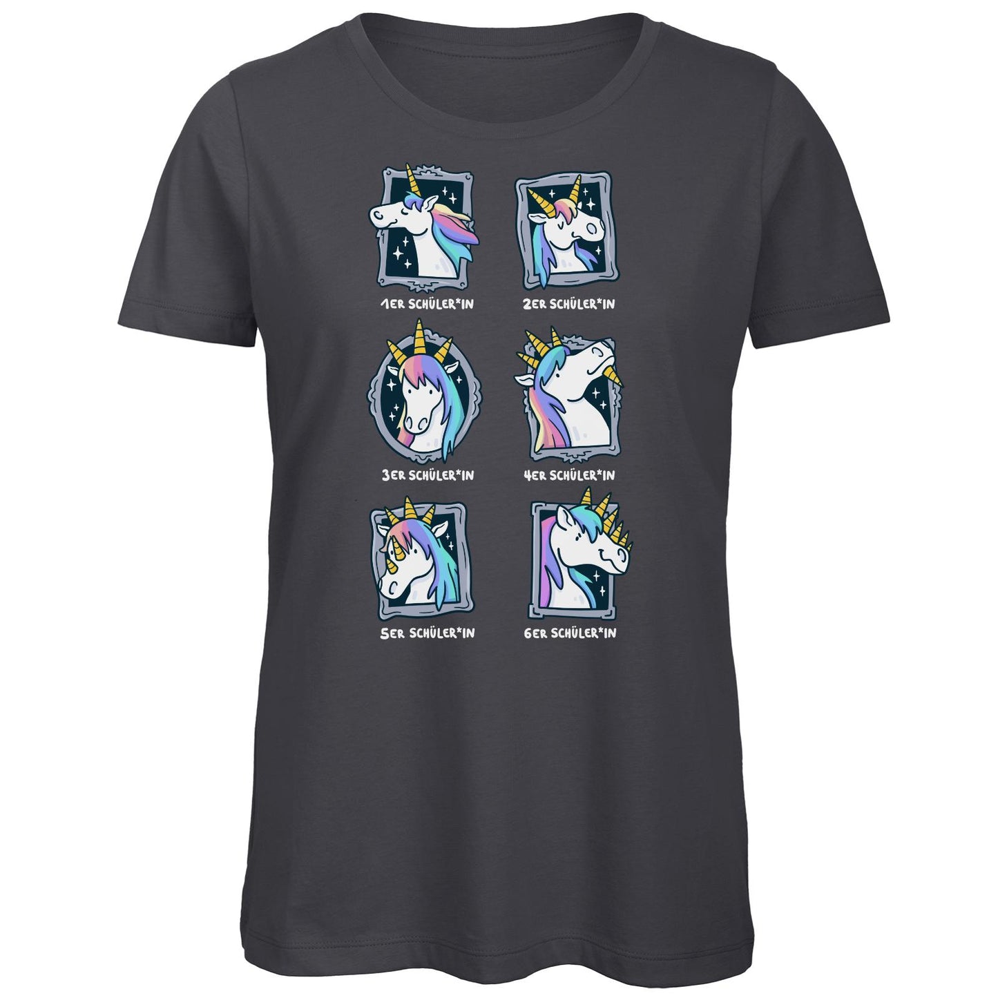 T-shirt bio ajusté - Notes de licorne