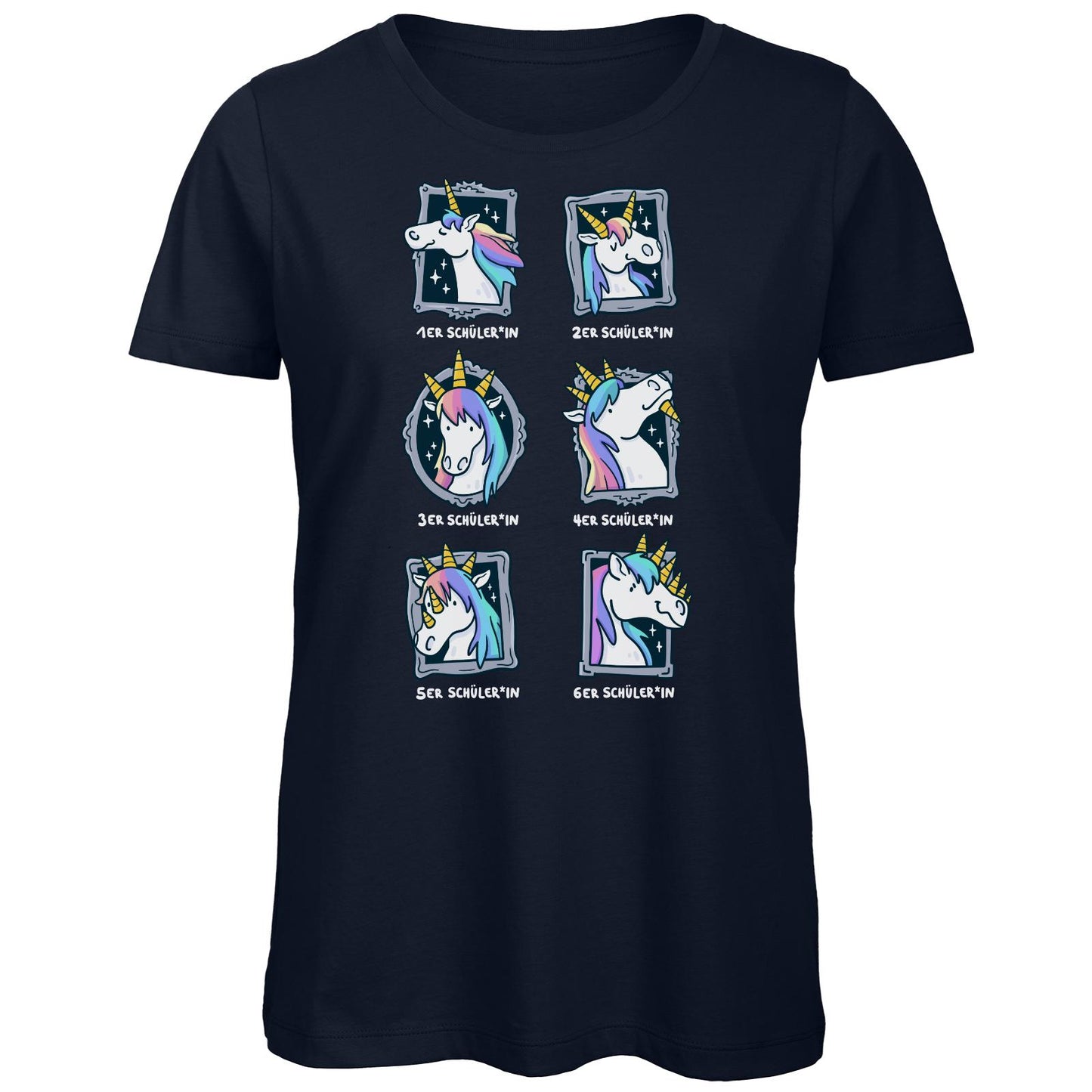 T-shirt bio ajusté - Notes de licorne