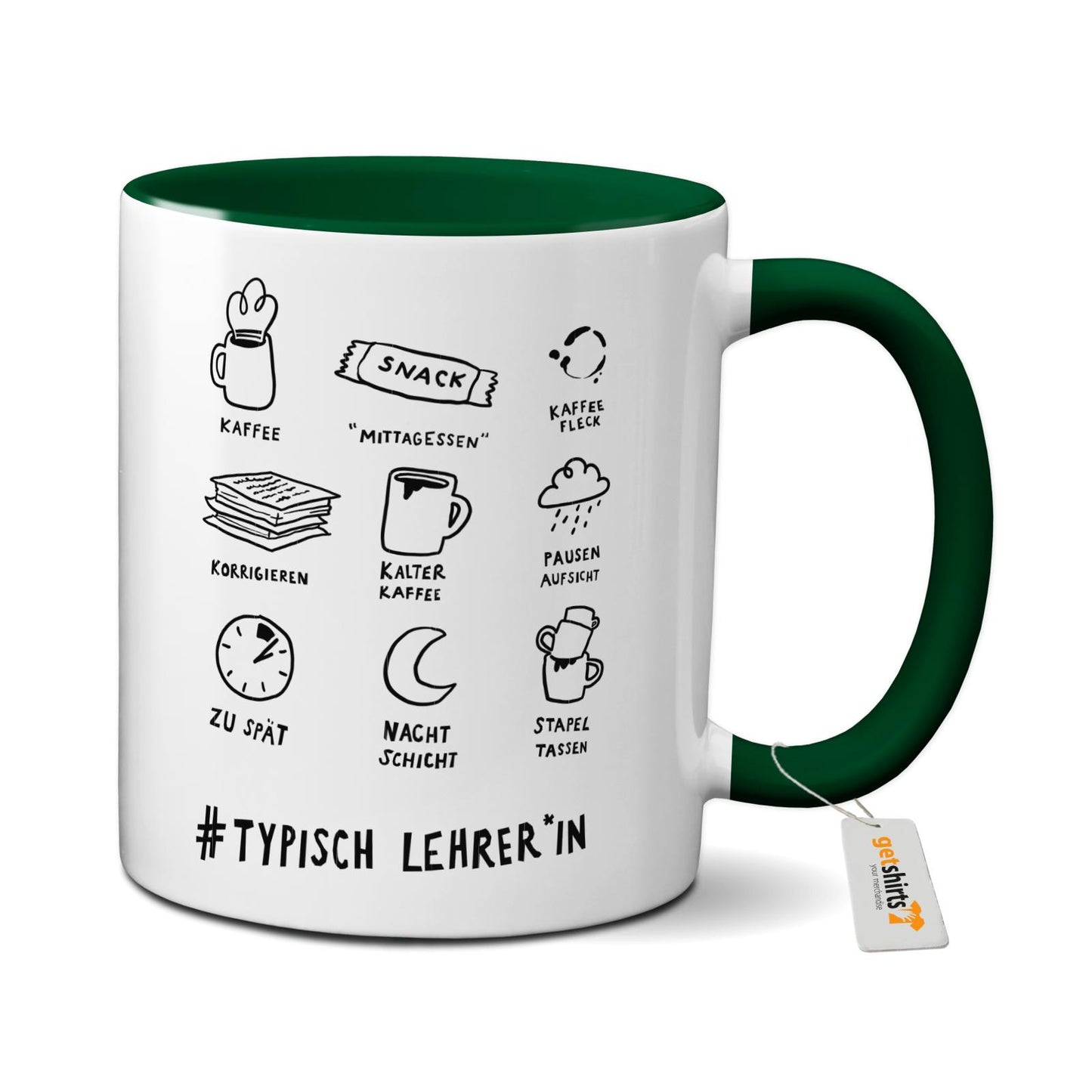 Mug coloré - Professeur typique