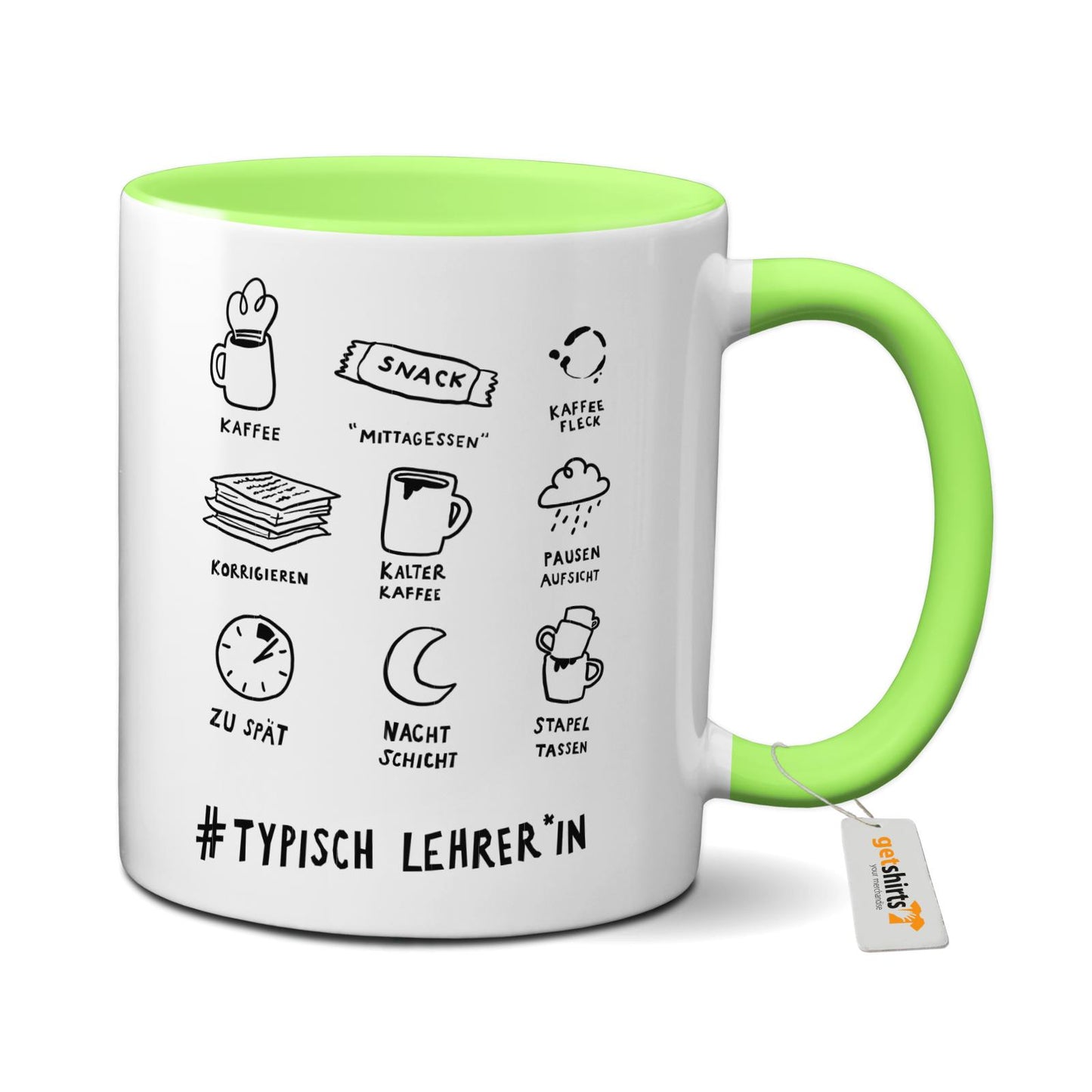 Mug coloré - Professeur typique