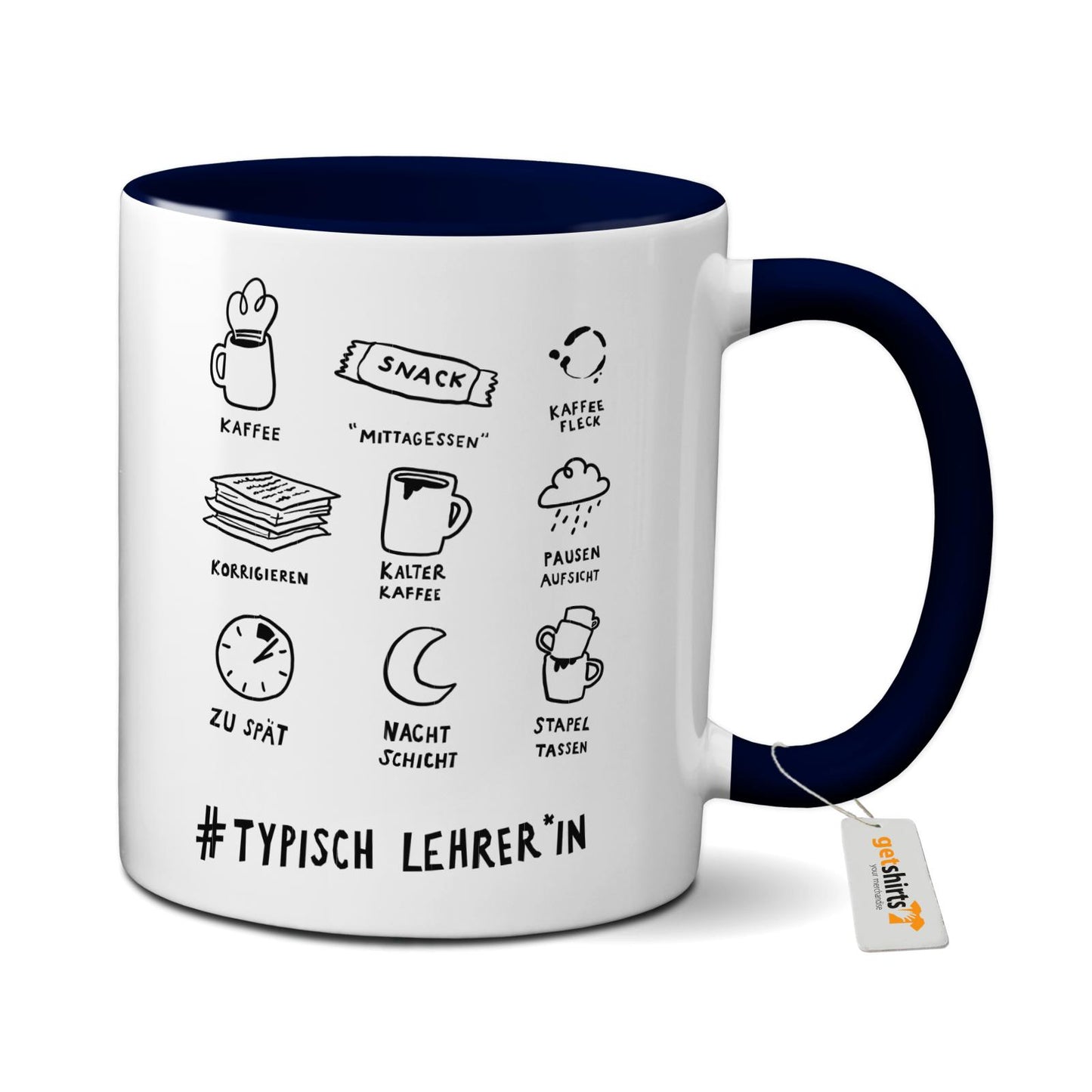 Mug coloré - Professeur typique
