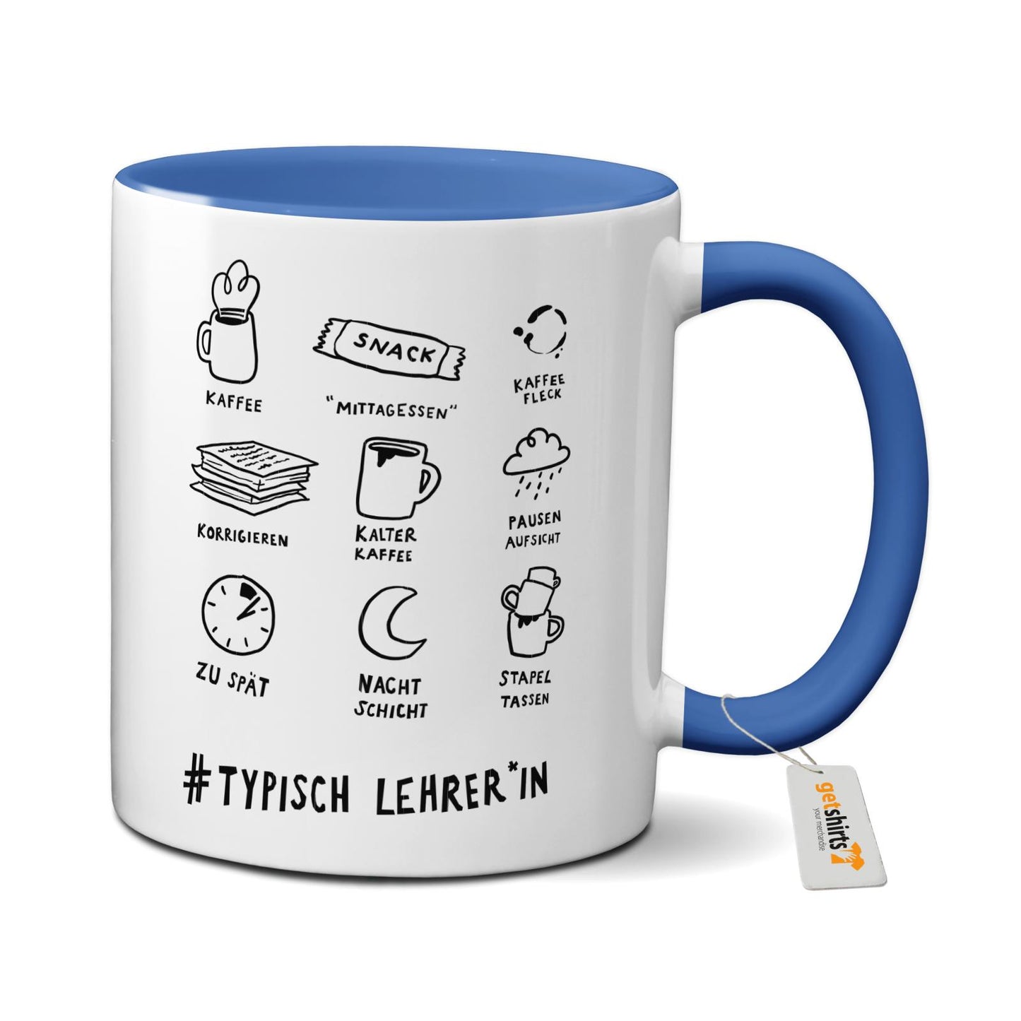 Mug coloré - Professeur typique
