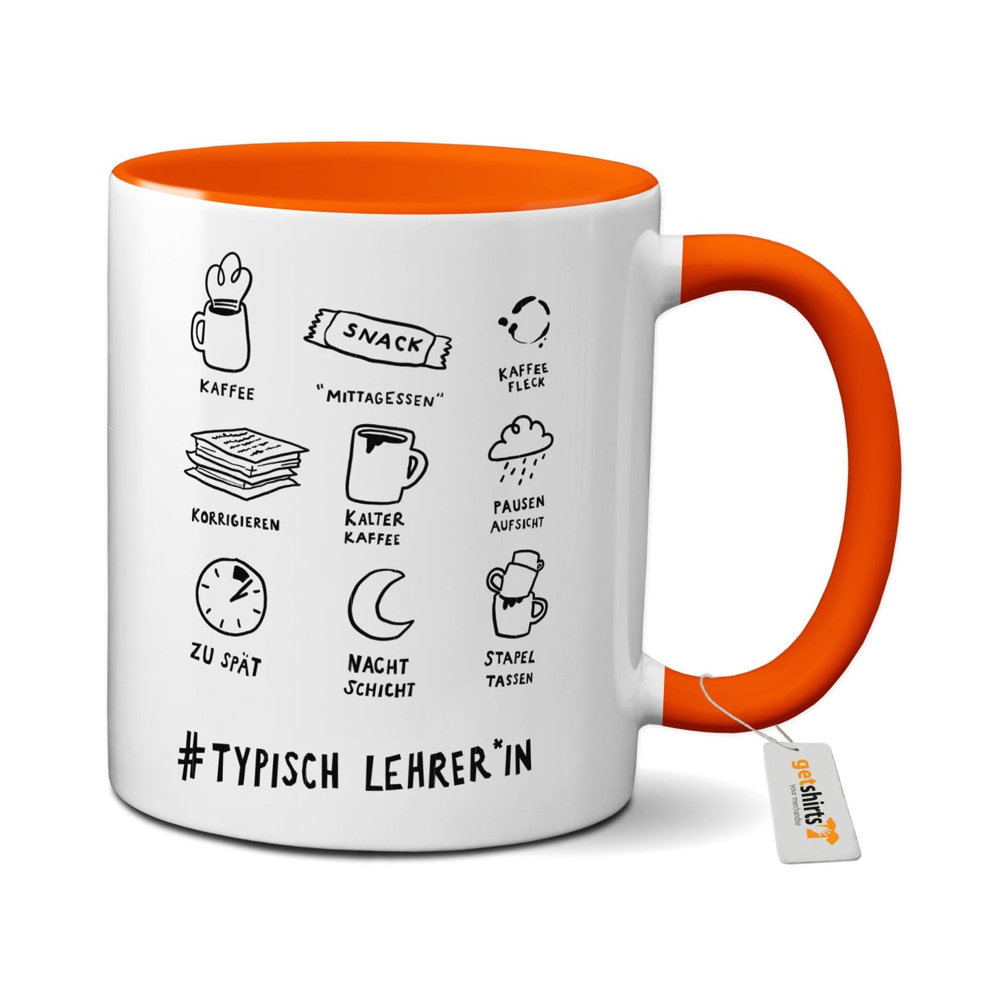 Mug coloré - Professeur typique