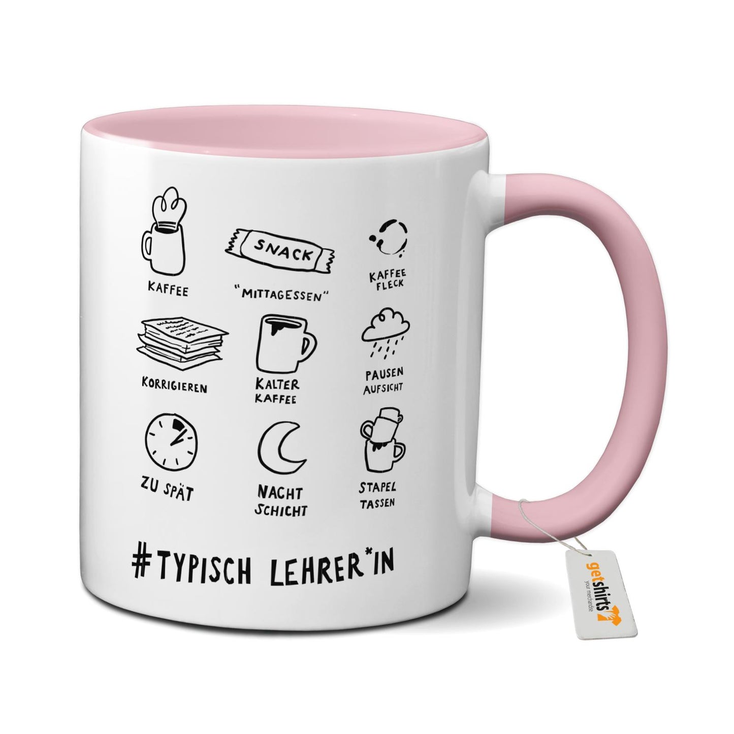 Mug coloré - Professeur typique