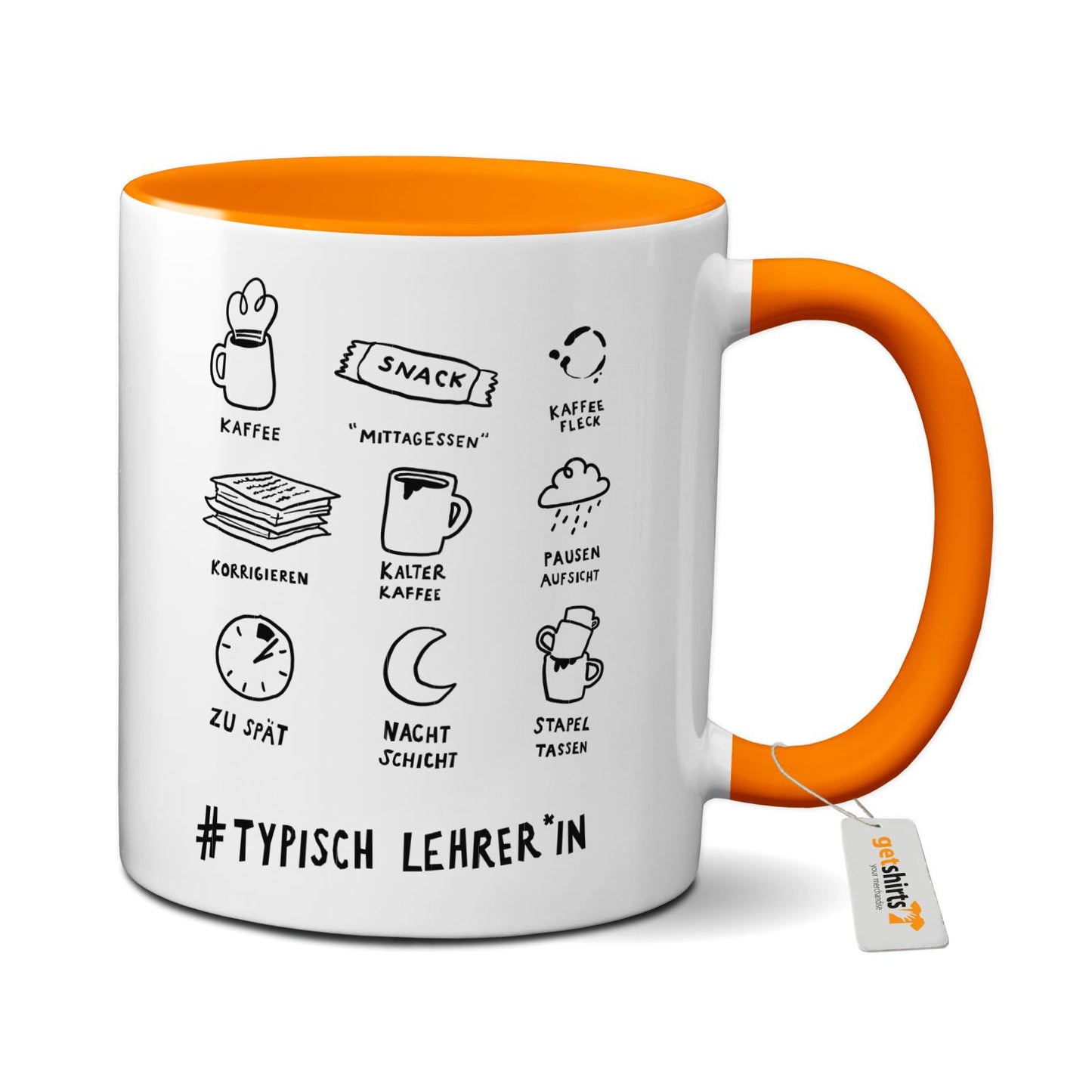 Mug coloré - Professeur typique