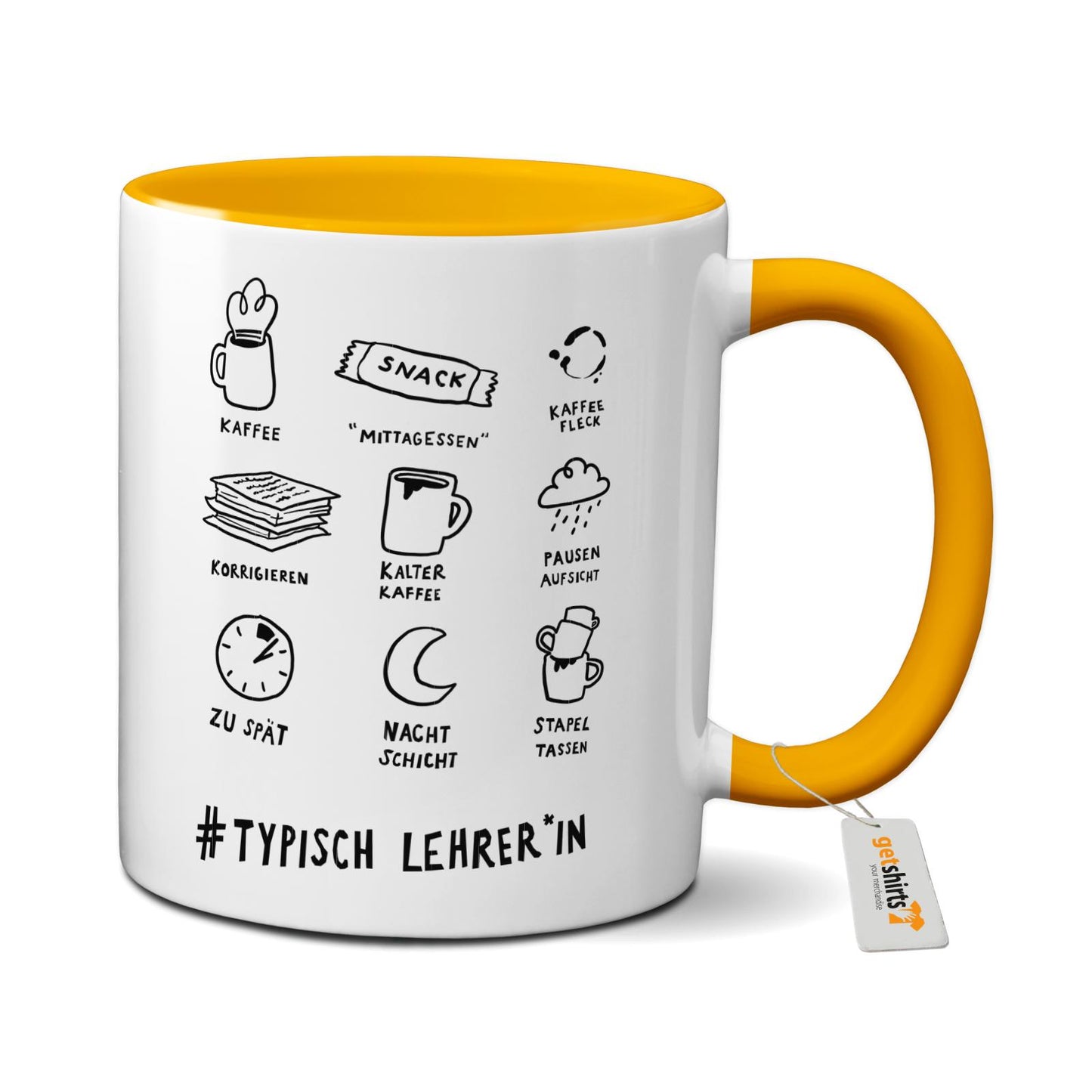 Mug coloré - Professeur typique
