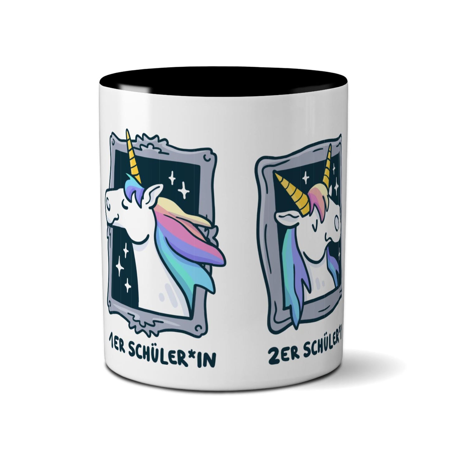 Tasse farbig - Einhorn Noten 1-3