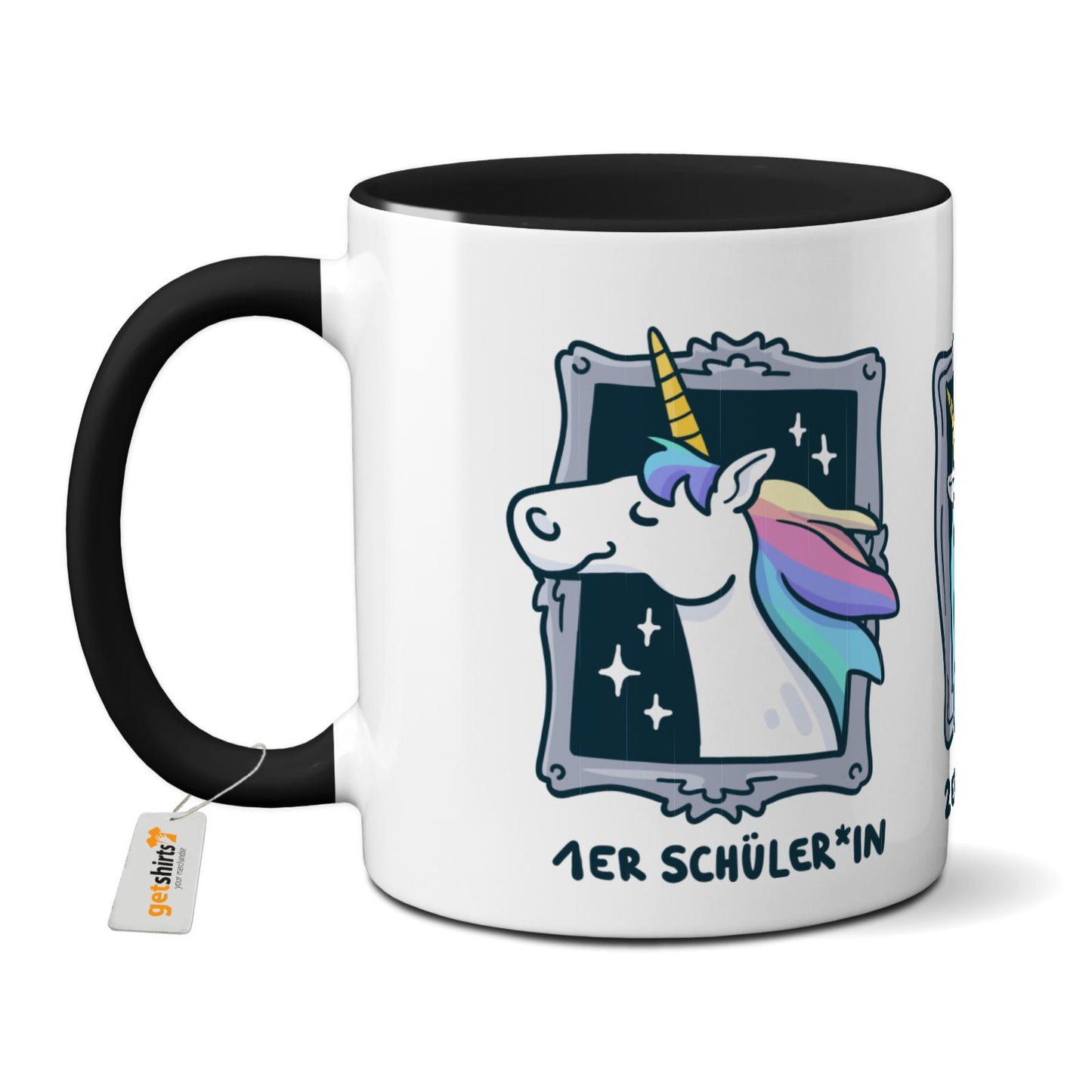Tasse farbig - Einhorn Noten 1-3