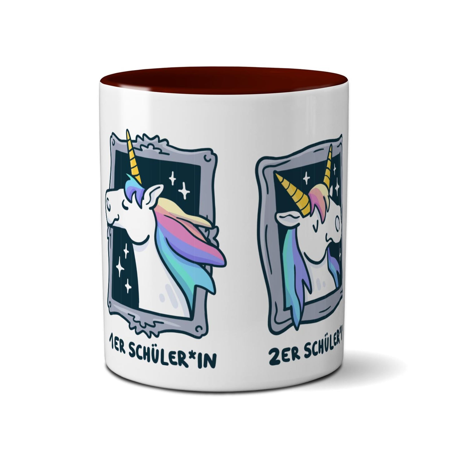 Tasse farbig - Einhorn Noten 1-3