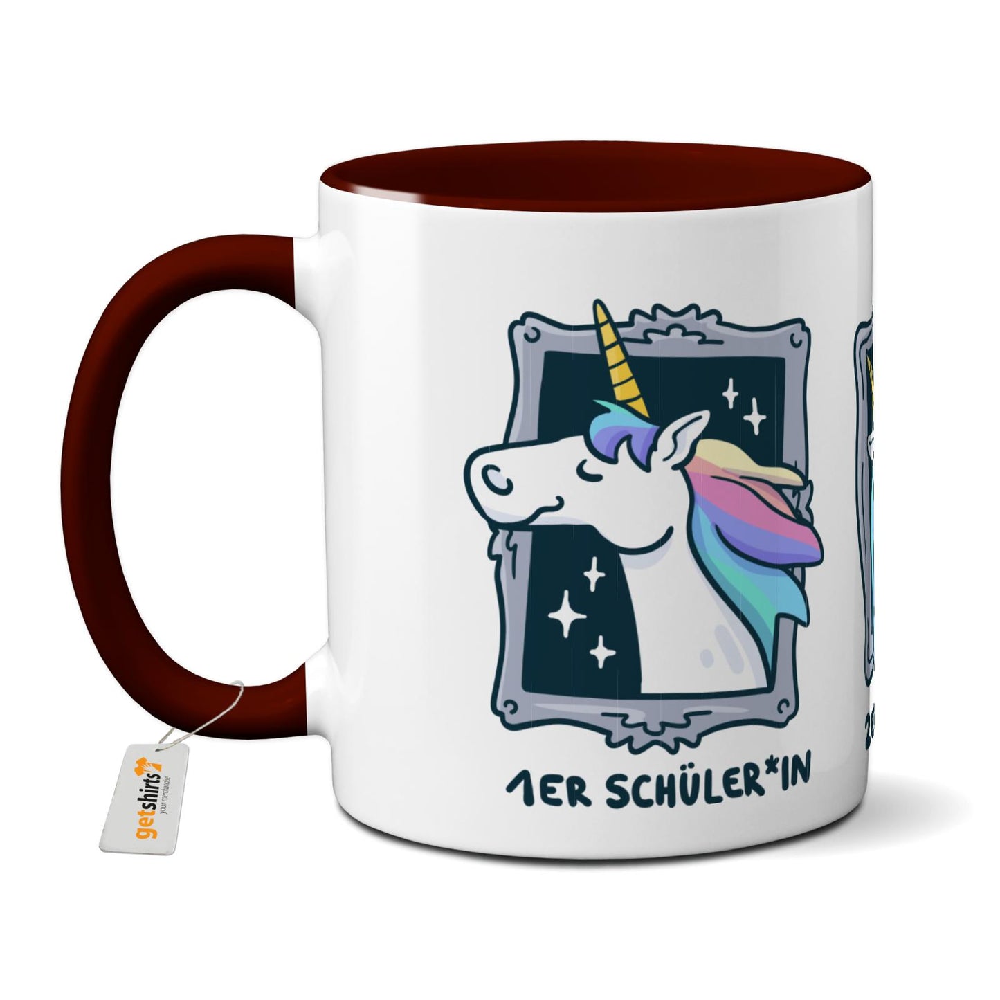 Tasse farbig - Einhorn Noten 1-3
