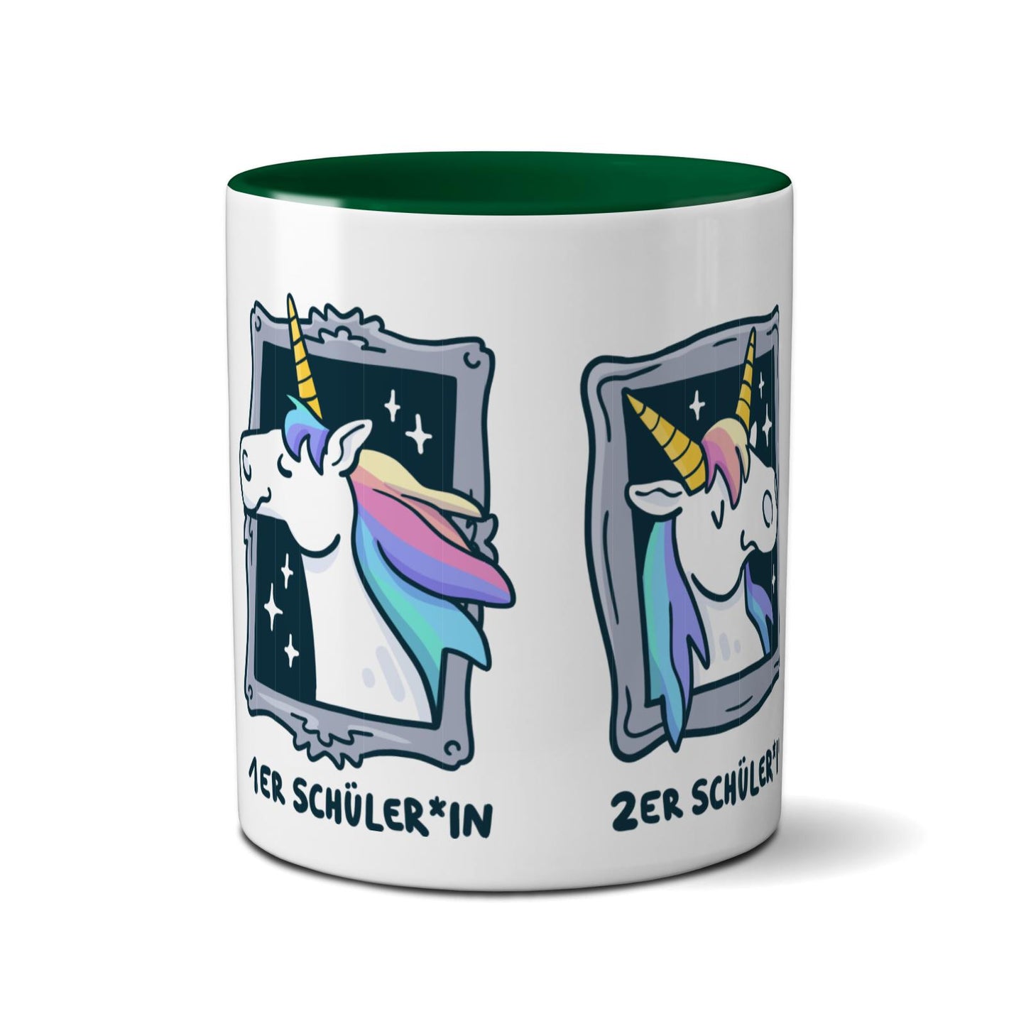 Tasse farbig - Einhorn Noten 1-3