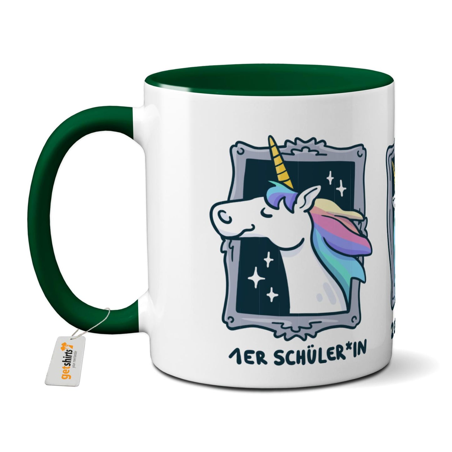 Tasse farbig - Einhorn Noten 1-3