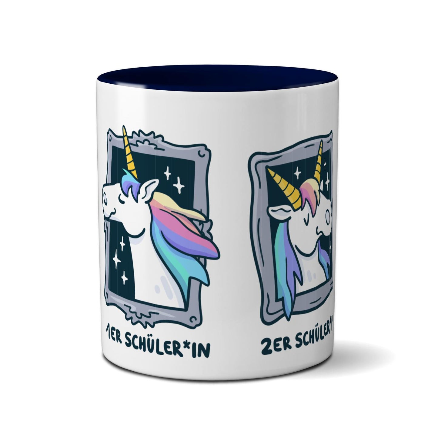 Tasse farbig - Einhorn Noten 1-3
