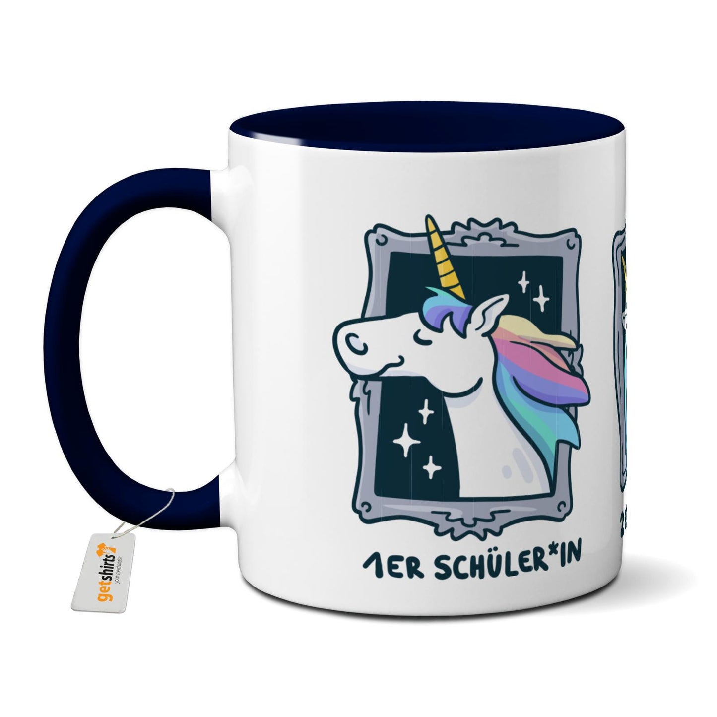 Tasse farbig - Einhorn Noten 1-3