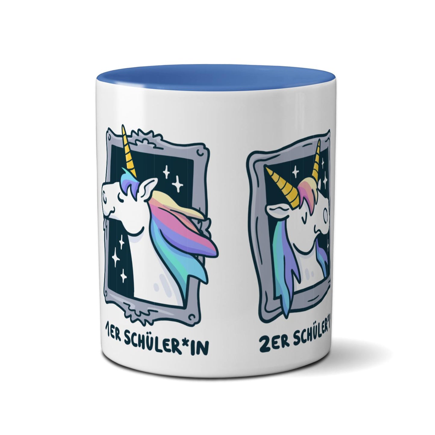Tasse farbig - Einhorn Noten 1-3