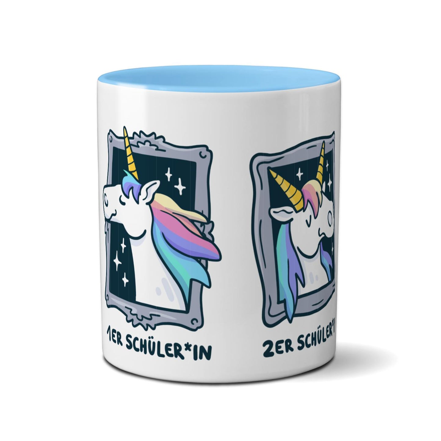 Tasse farbig - Einhorn Noten 1-3