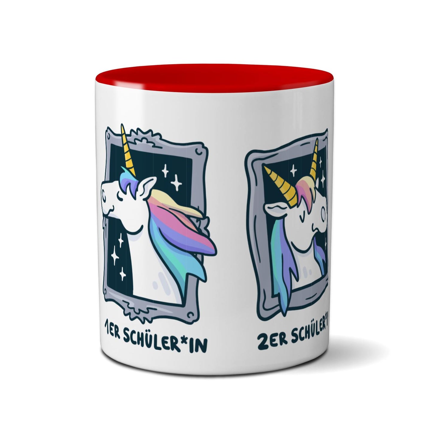 Tasse farbig - Einhorn Noten 1-3