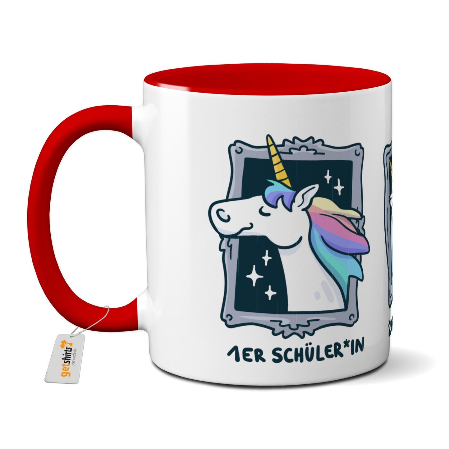 Tasse farbig - Einhorn Noten 1-3