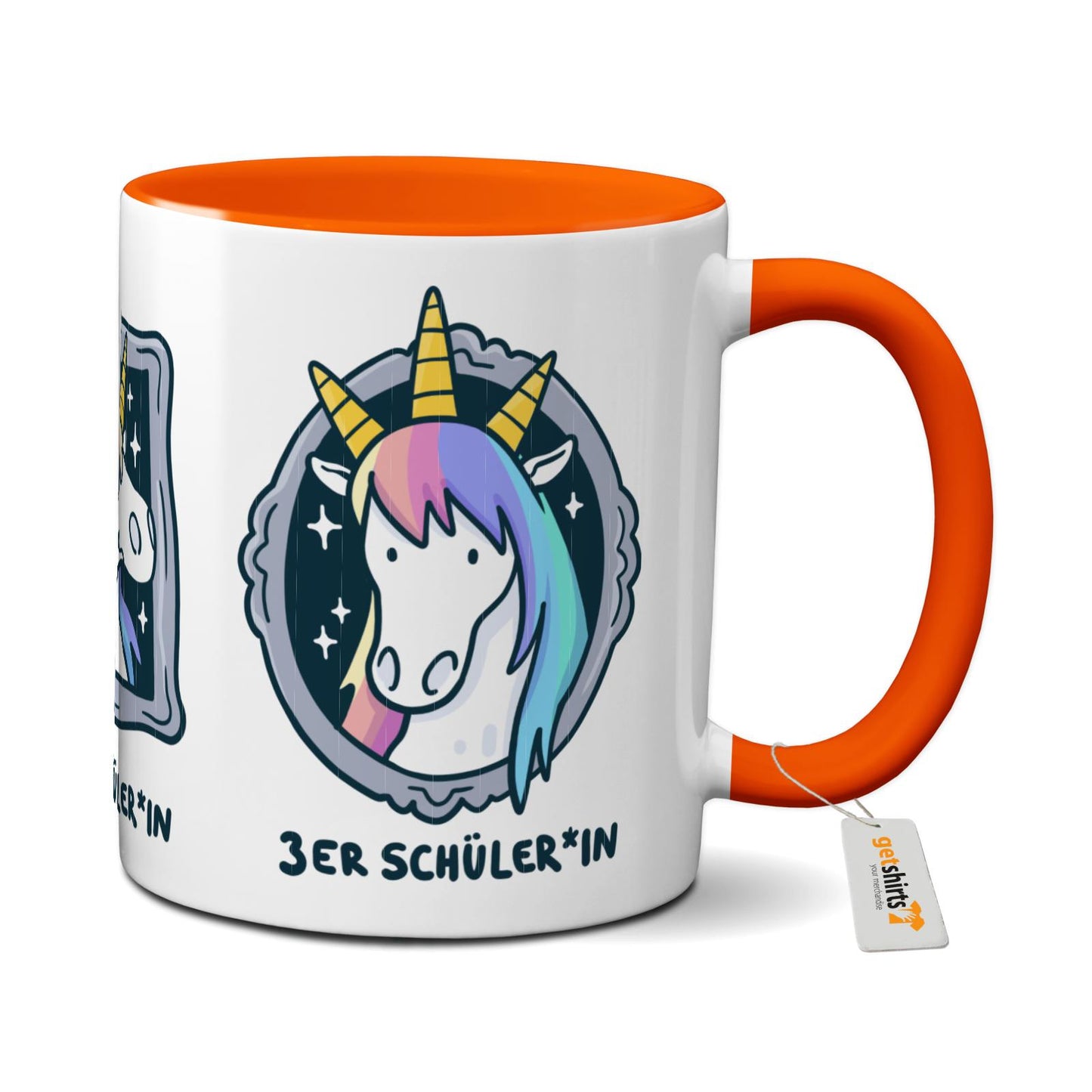 Tasse farbig - Einhorn Noten 1-3
