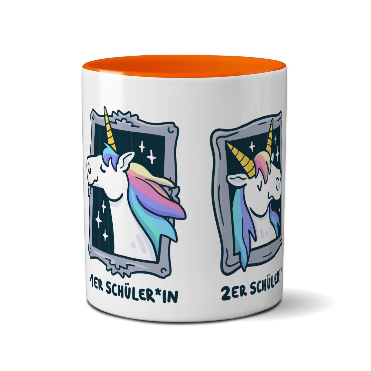 Tasse farbig - Einhorn Noten 1-3