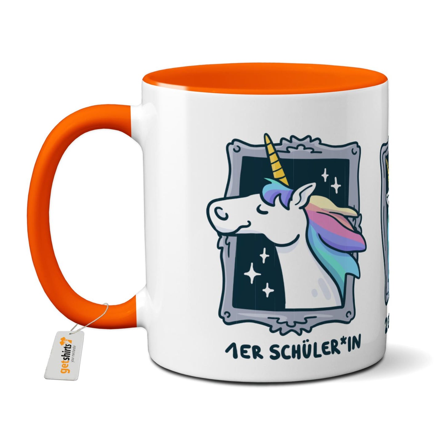 Tasse farbig - Einhorn Noten 1-3