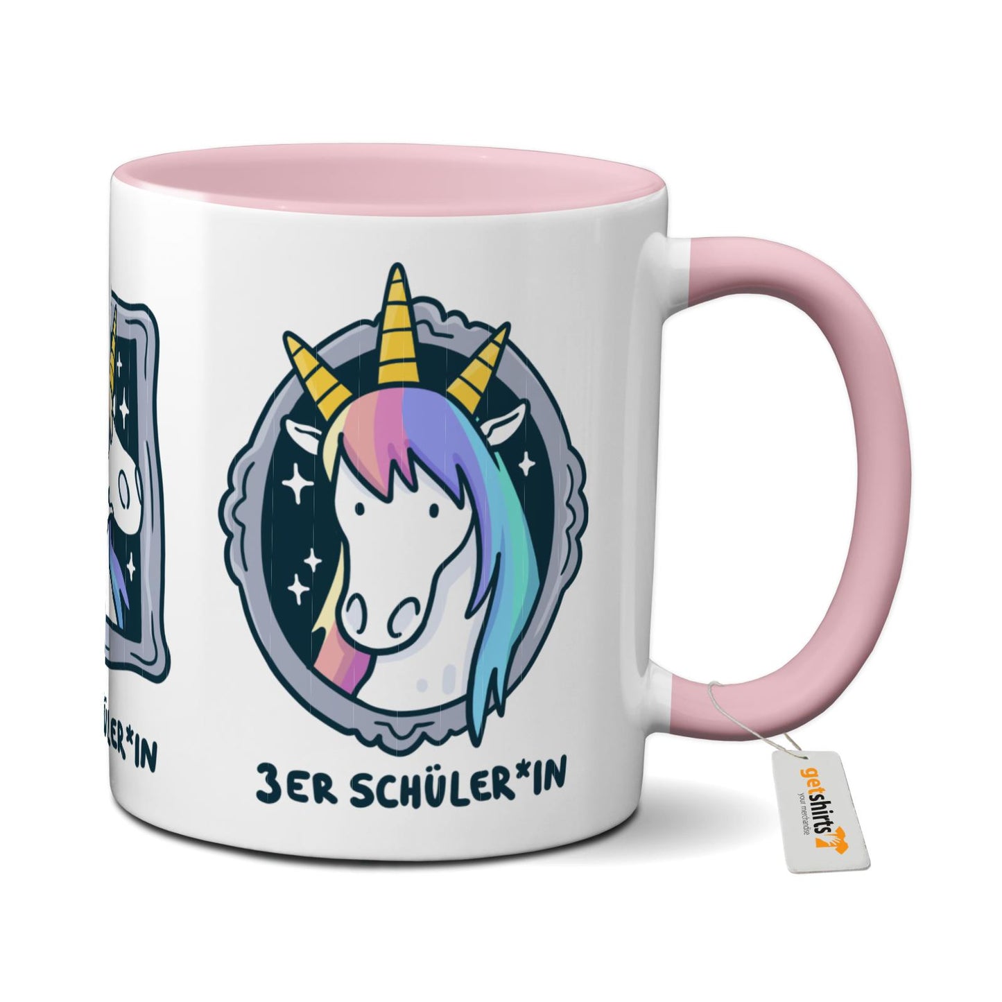 Tasse farbig - Einhorn Noten 1-3