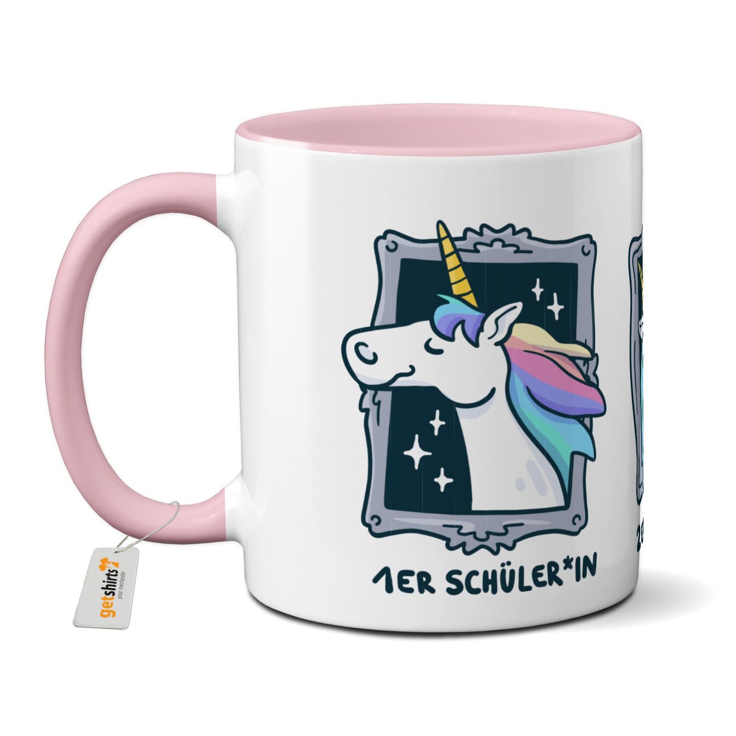 Tasse farbig - Einhorn Noten 1-3