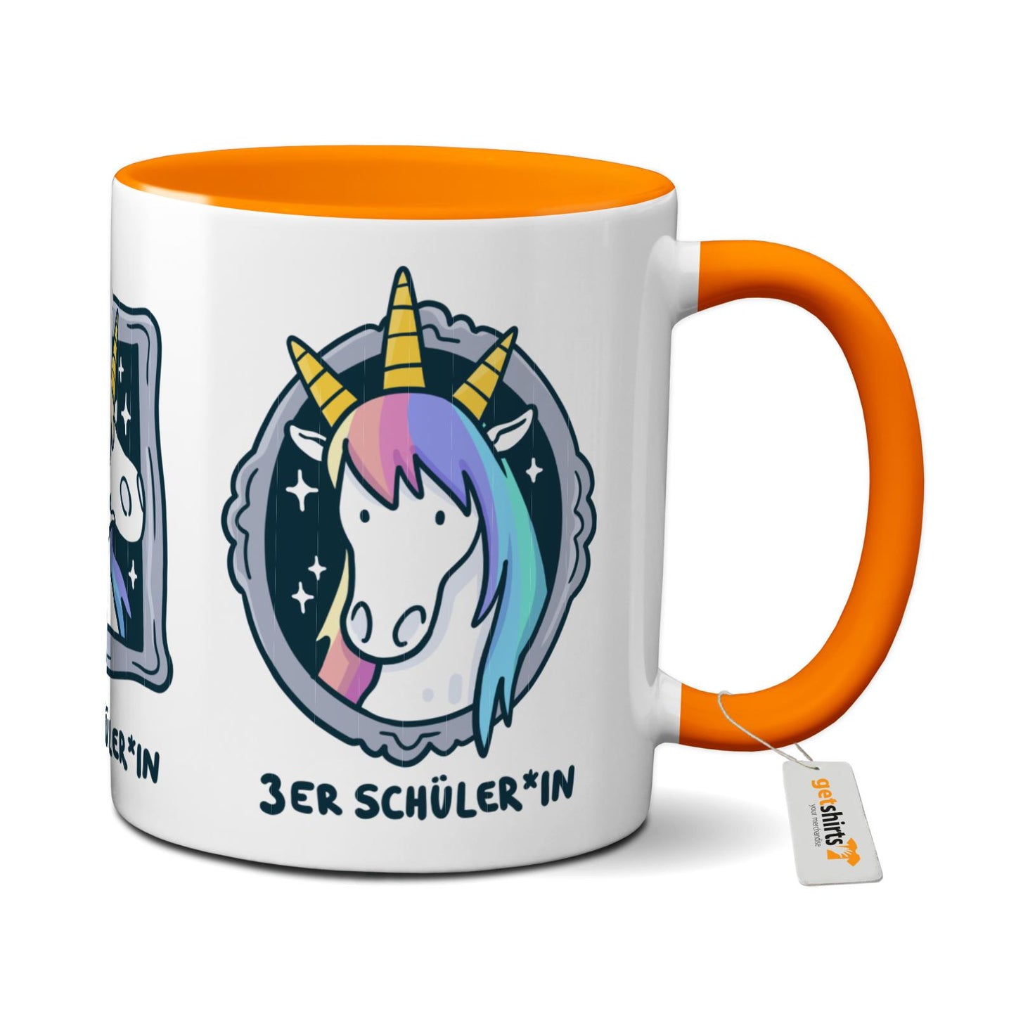 Tasse farbig - Einhorn Noten 1-3