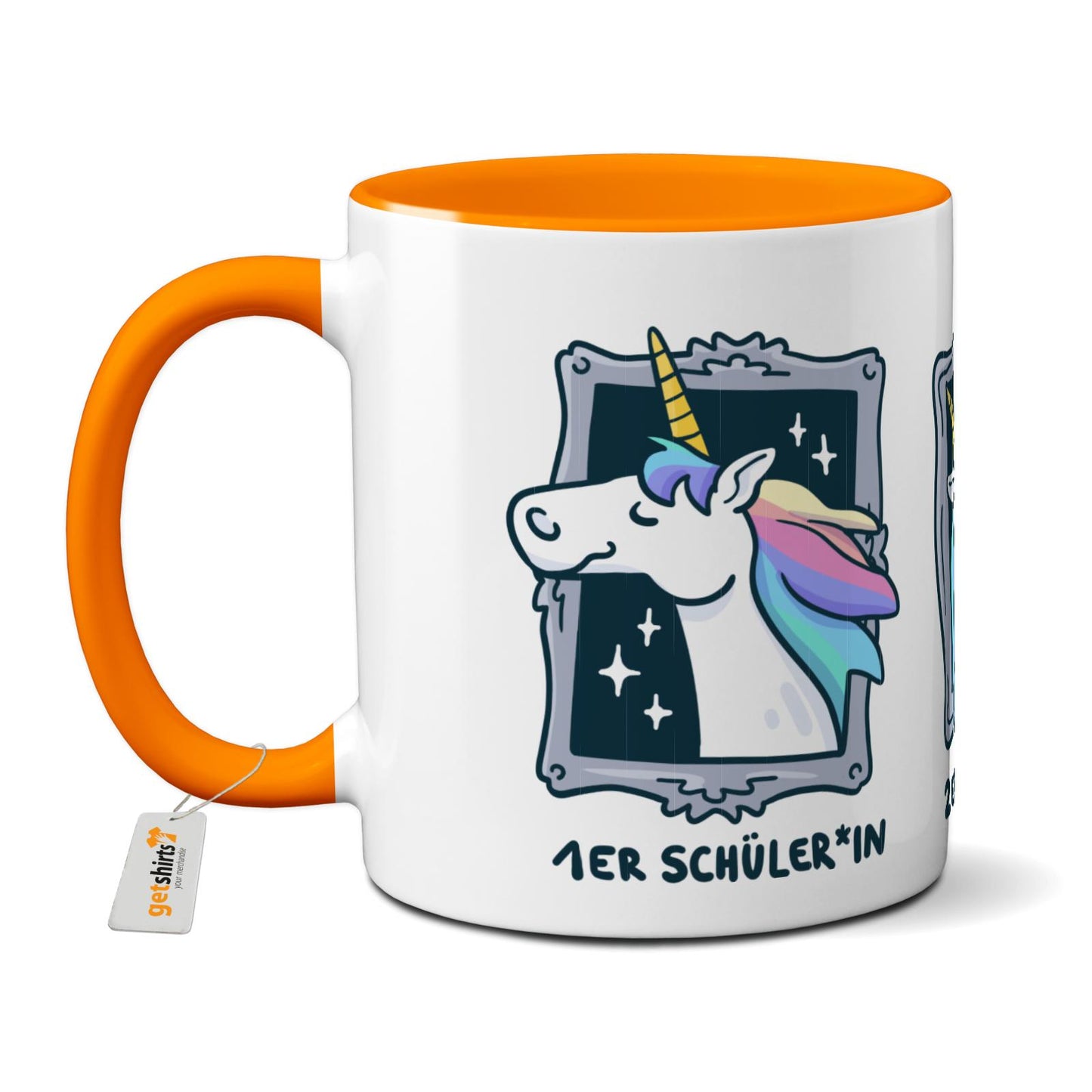 Tasse farbig - Einhorn Noten 1-3