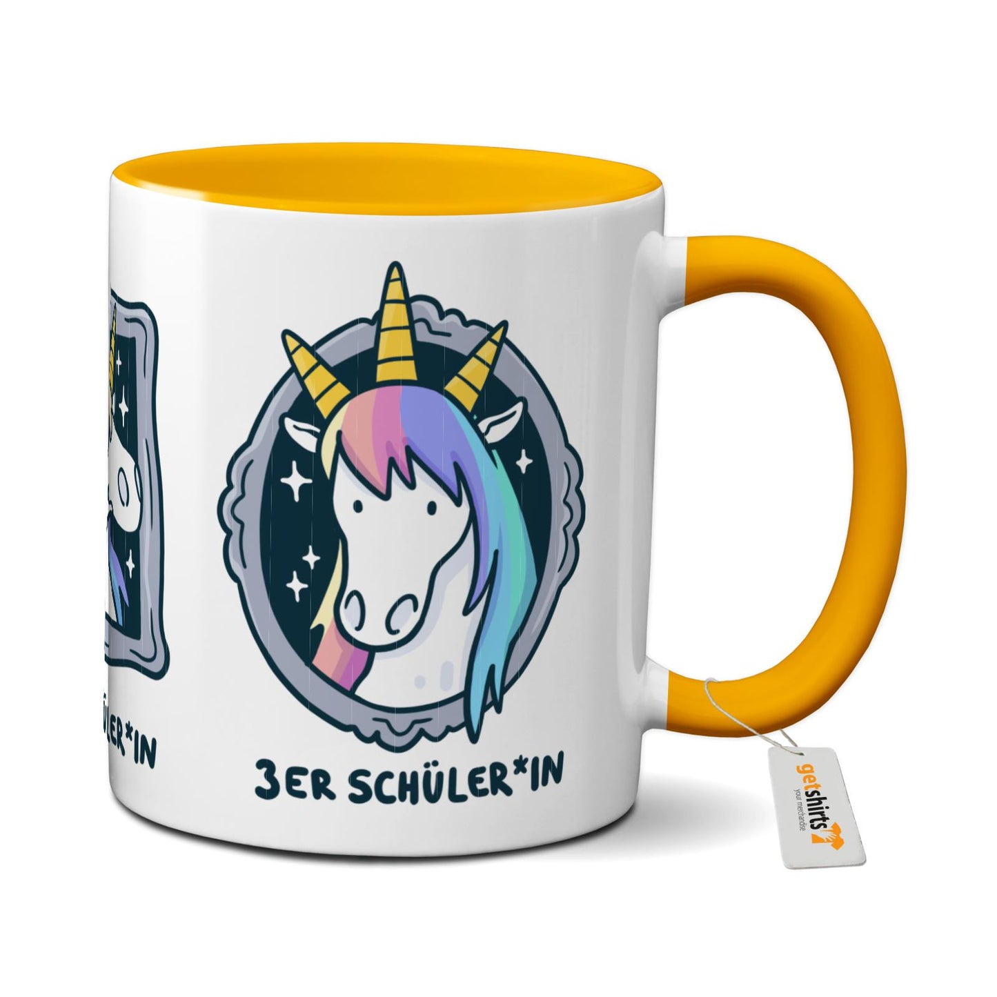 Tasse farbig - Einhorn Noten 1-3