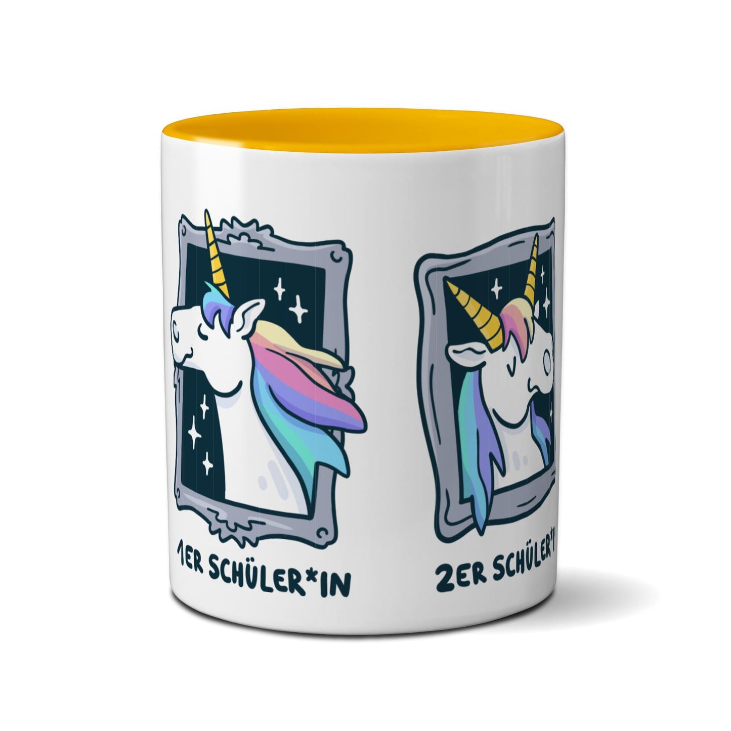 Tasse farbig - Einhorn Noten 1-3