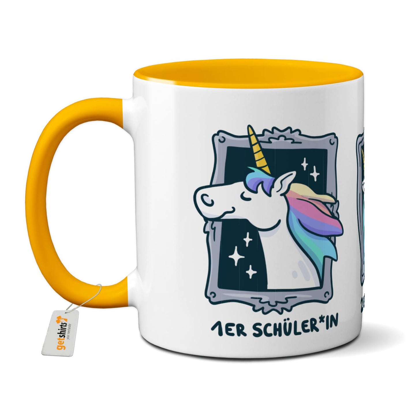 Tasse farbig - Einhorn Noten 1-3