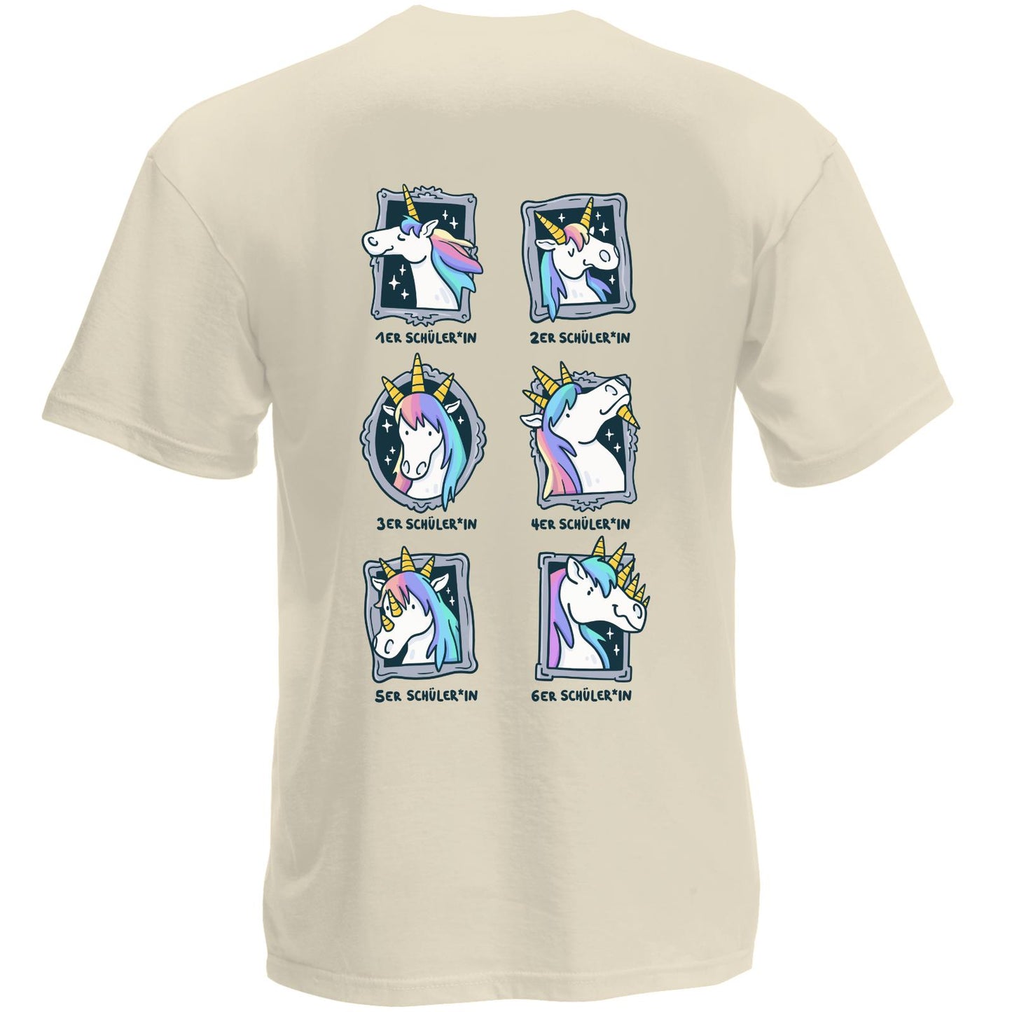 T-shirt Premium - Licorne imprimée recto verso