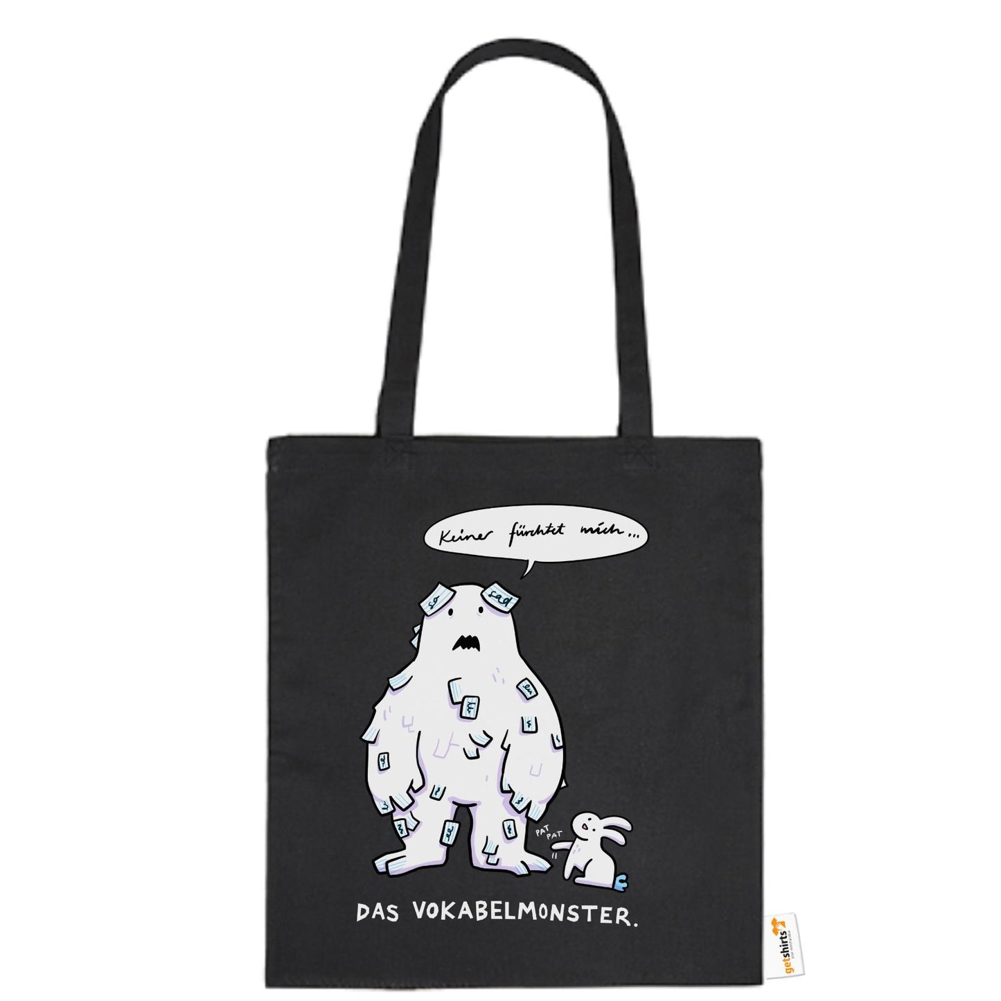Baumwolltasche - Das Vokabelmonster