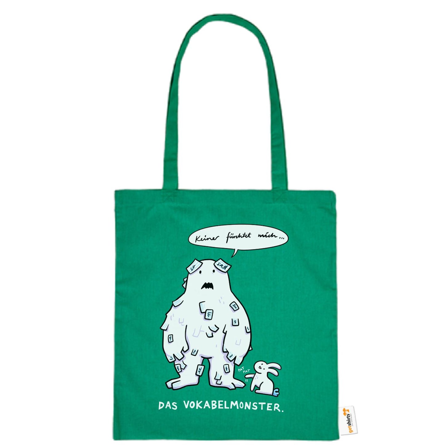 Baumwolltasche - Das Vokabelmonster