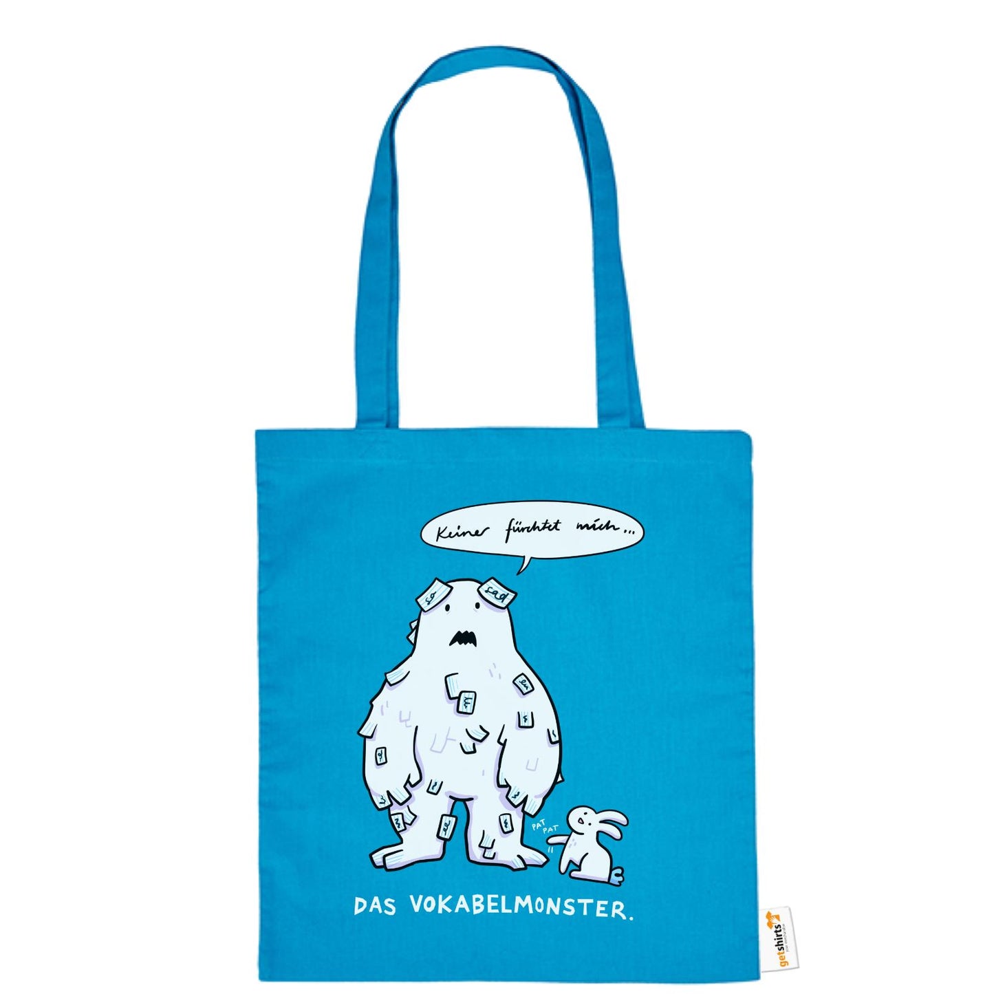 Baumwolltasche - Das Vokabelmonster