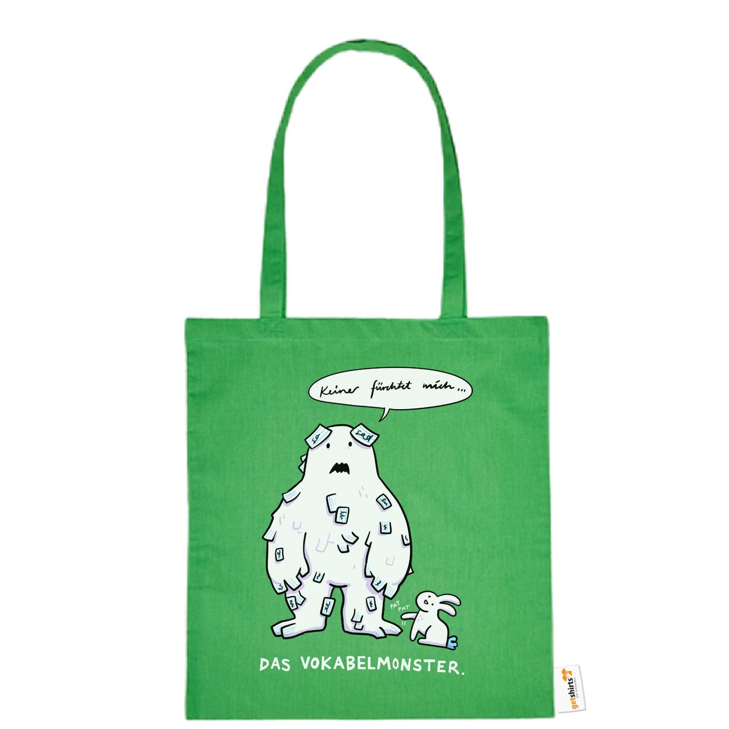 Baumwolltasche - Das Vokabelmonster