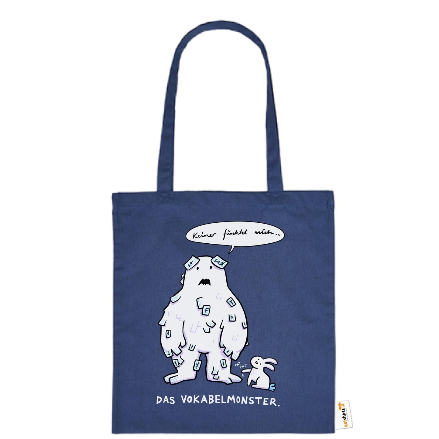 Baumwolltasche - Das Vokabelmonster