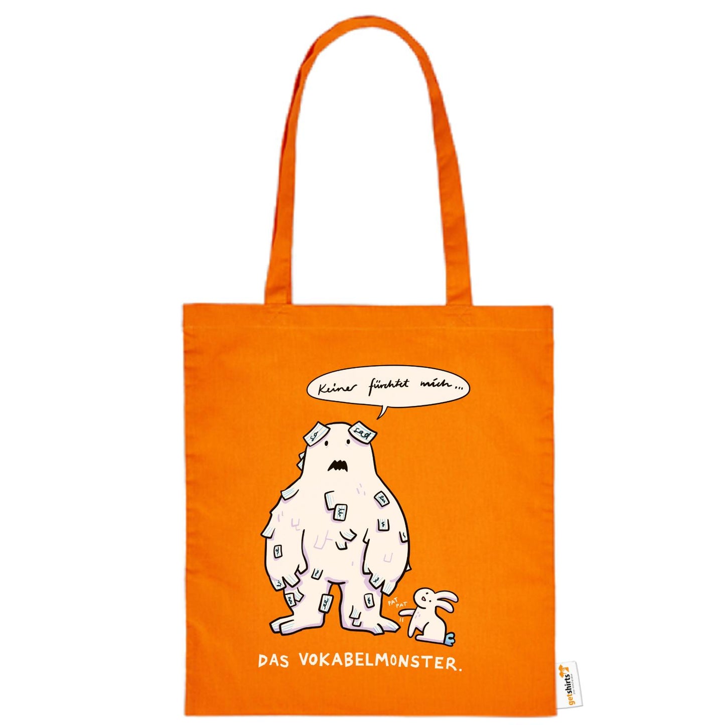 Baumwolltasche - Das Vokabelmonster