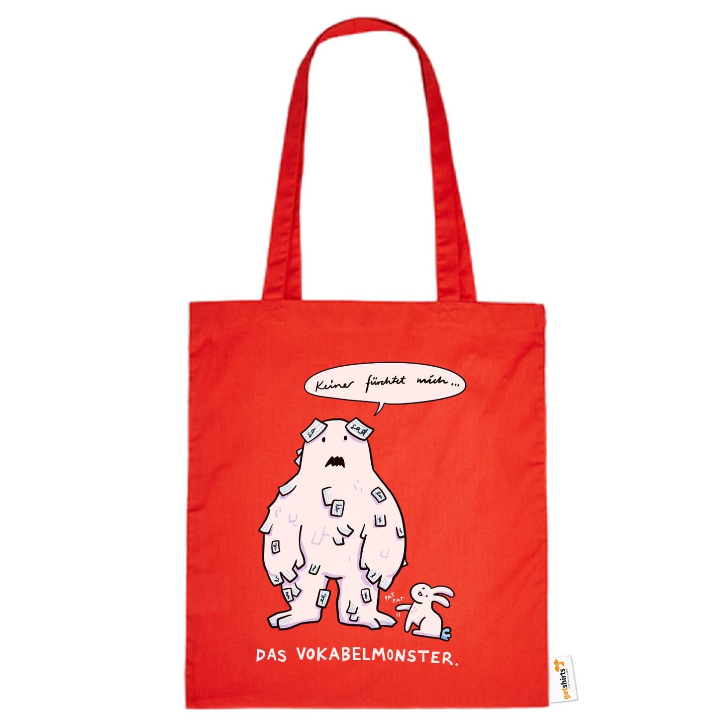 Baumwolltasche - Das Vokabelmonster