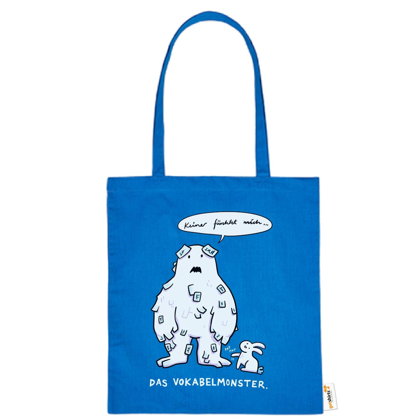 Baumwolltasche - Das Vokabelmonster