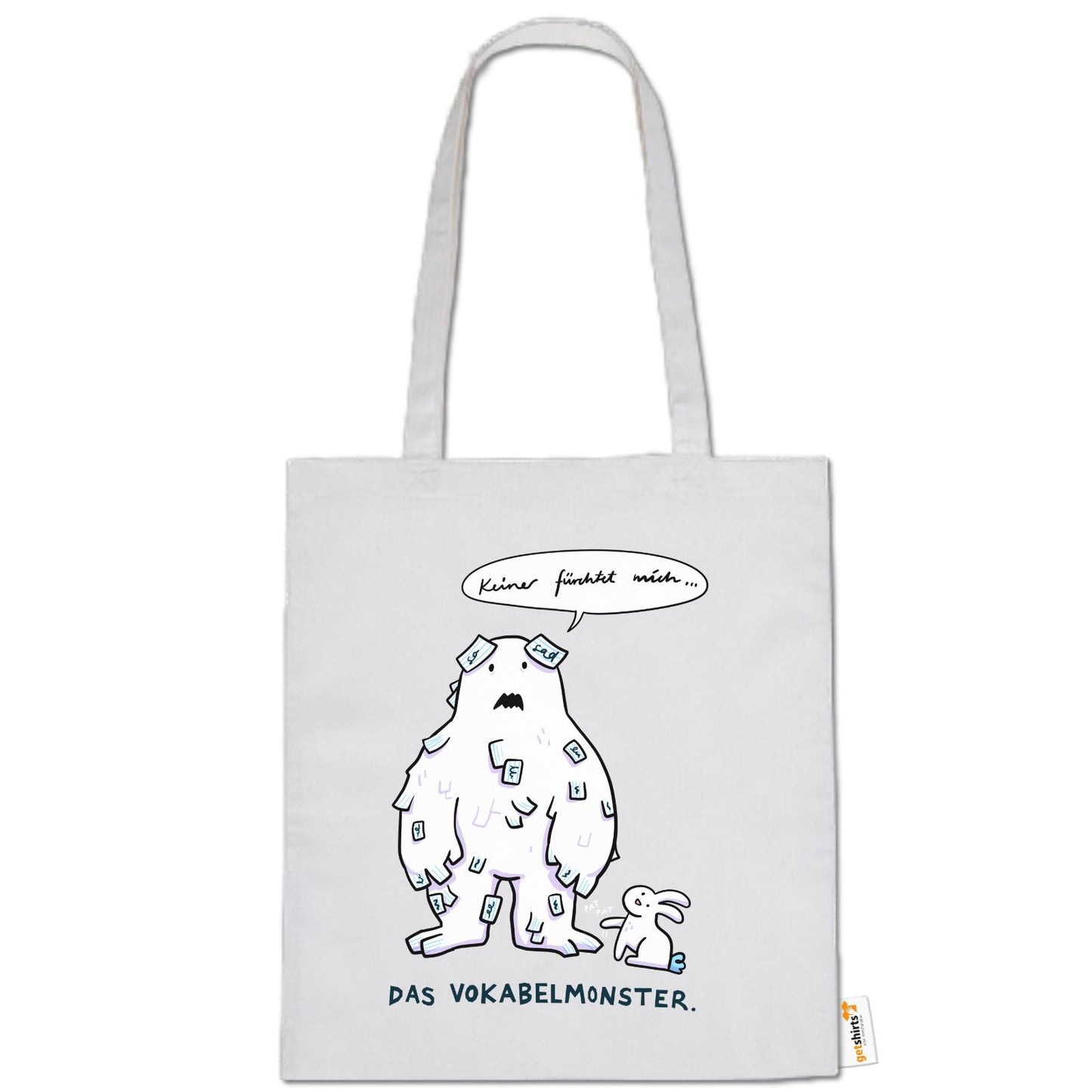 Baumwolltasche - Das Vokabelmonster