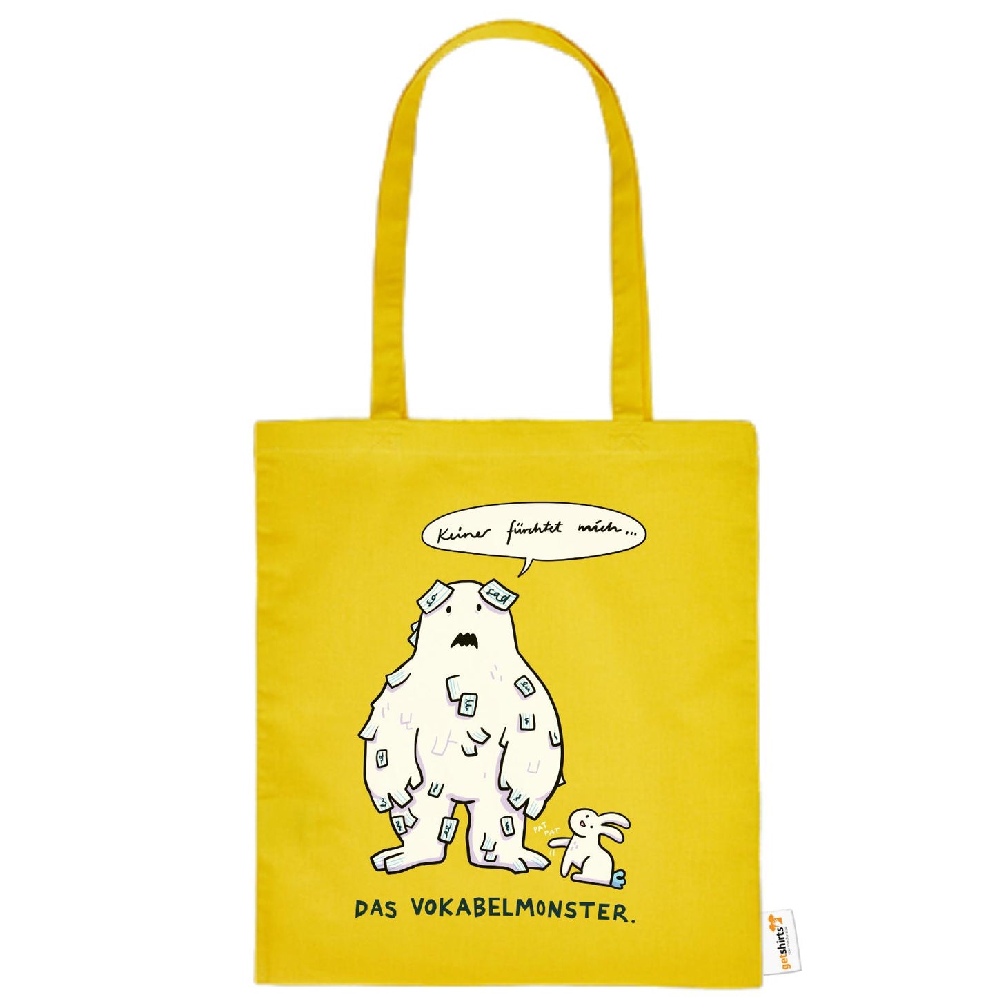 Baumwolltasche - Das Vokabelmonster