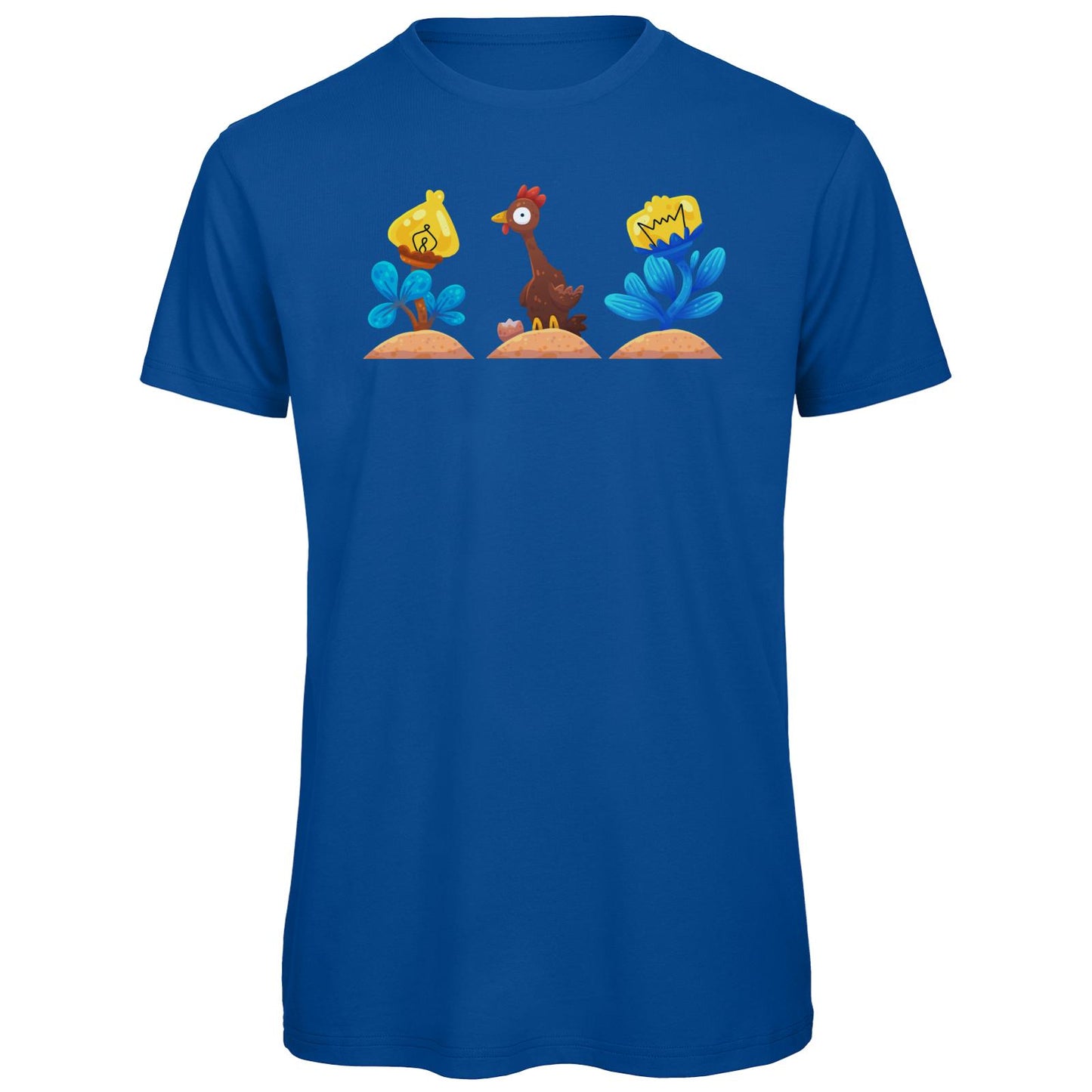 T-shirt bio - Poulet fleuri